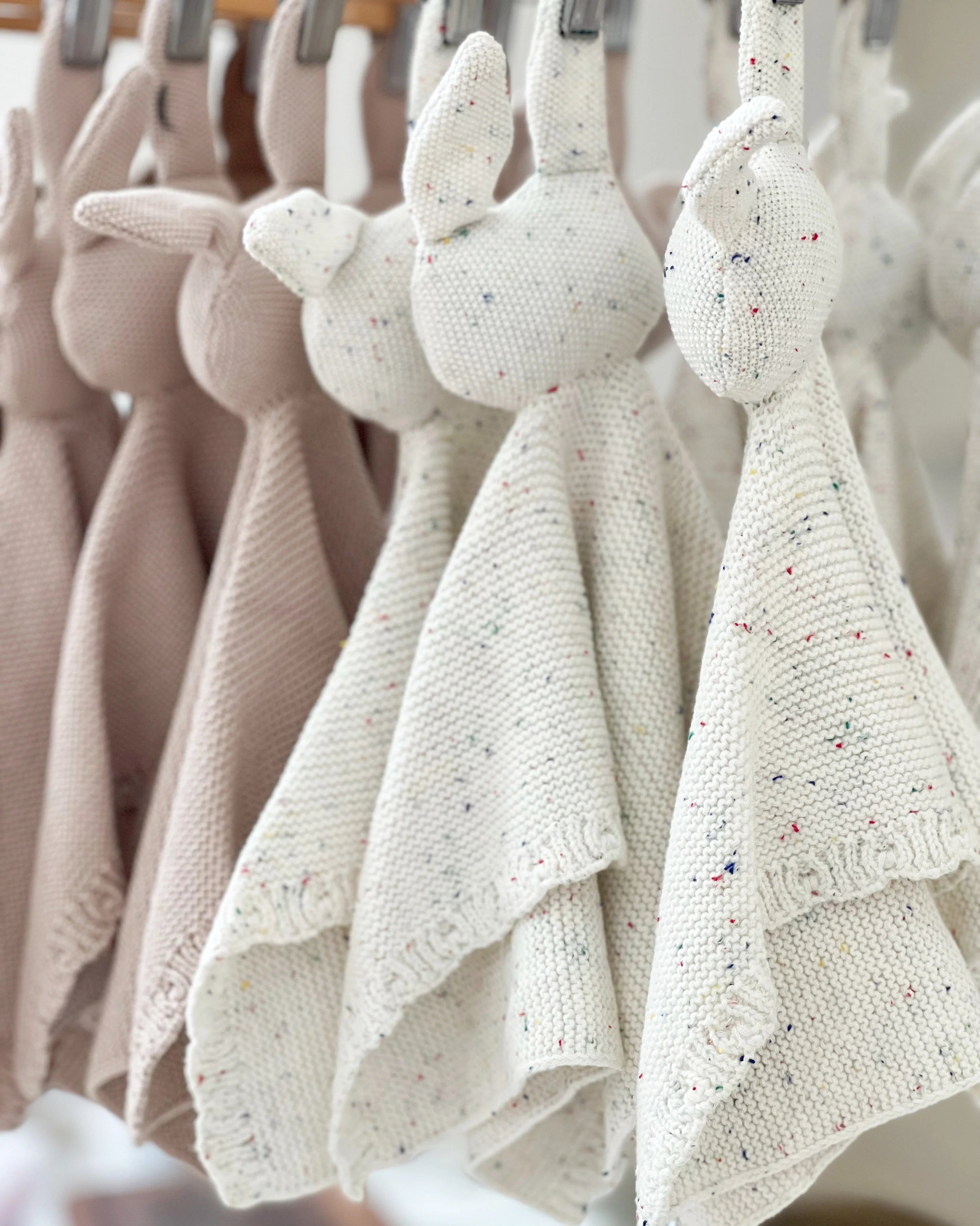 Coko Baby Heirloom Bunny Comforters - Milk