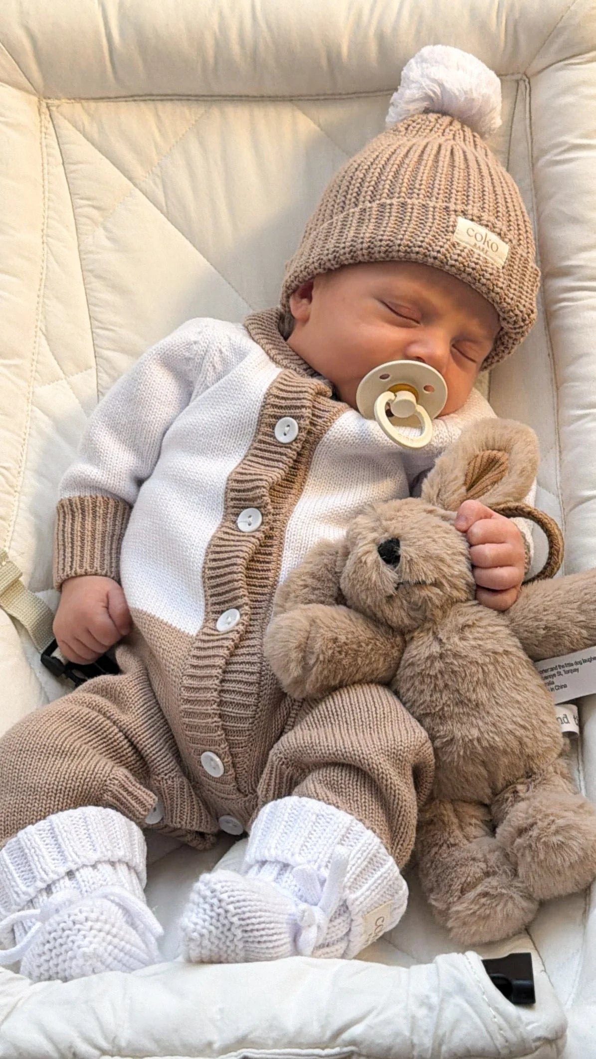 Coko Baby Onesie - Milk/Mocha