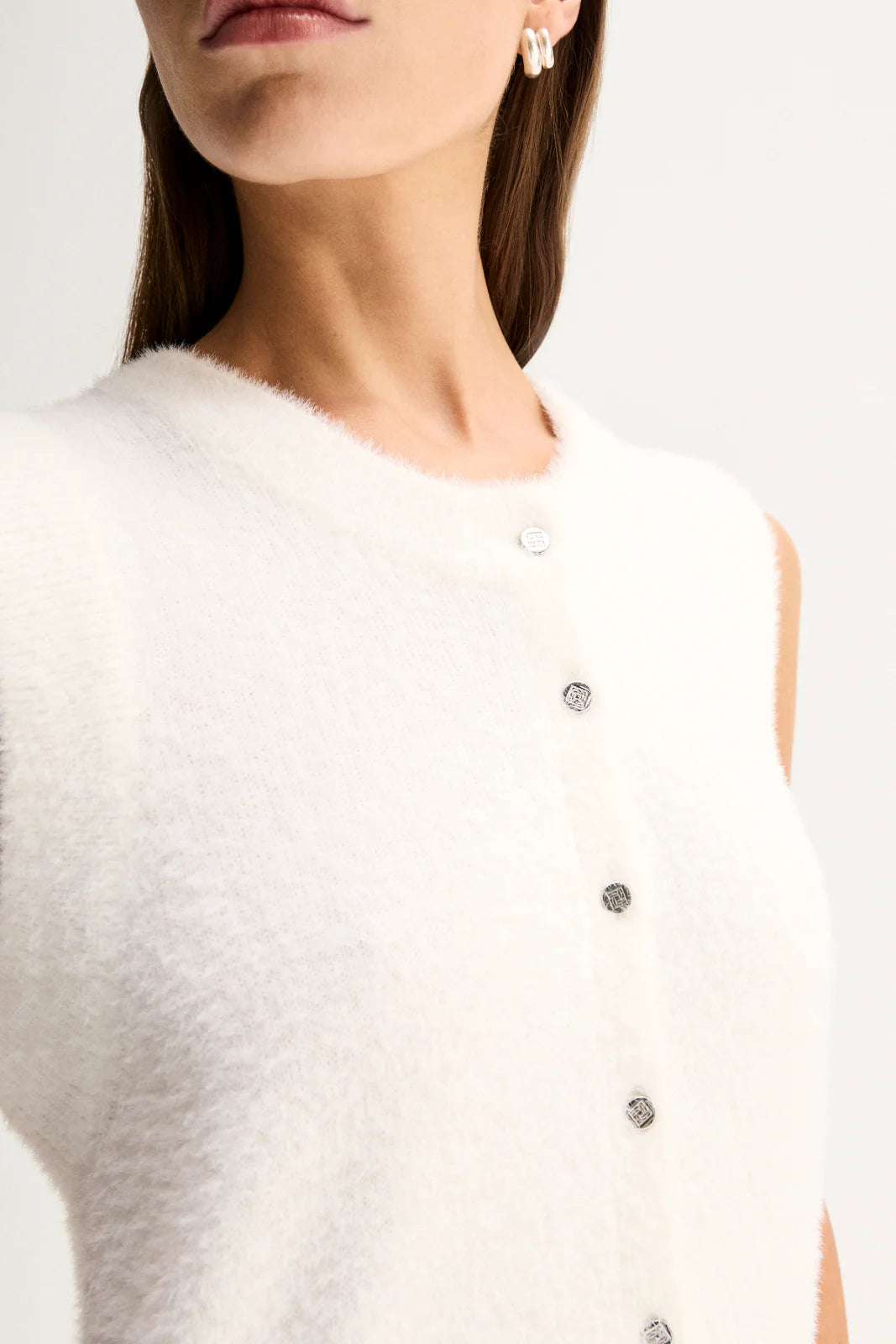 Elka Collective Dune Knit Cardigan - White