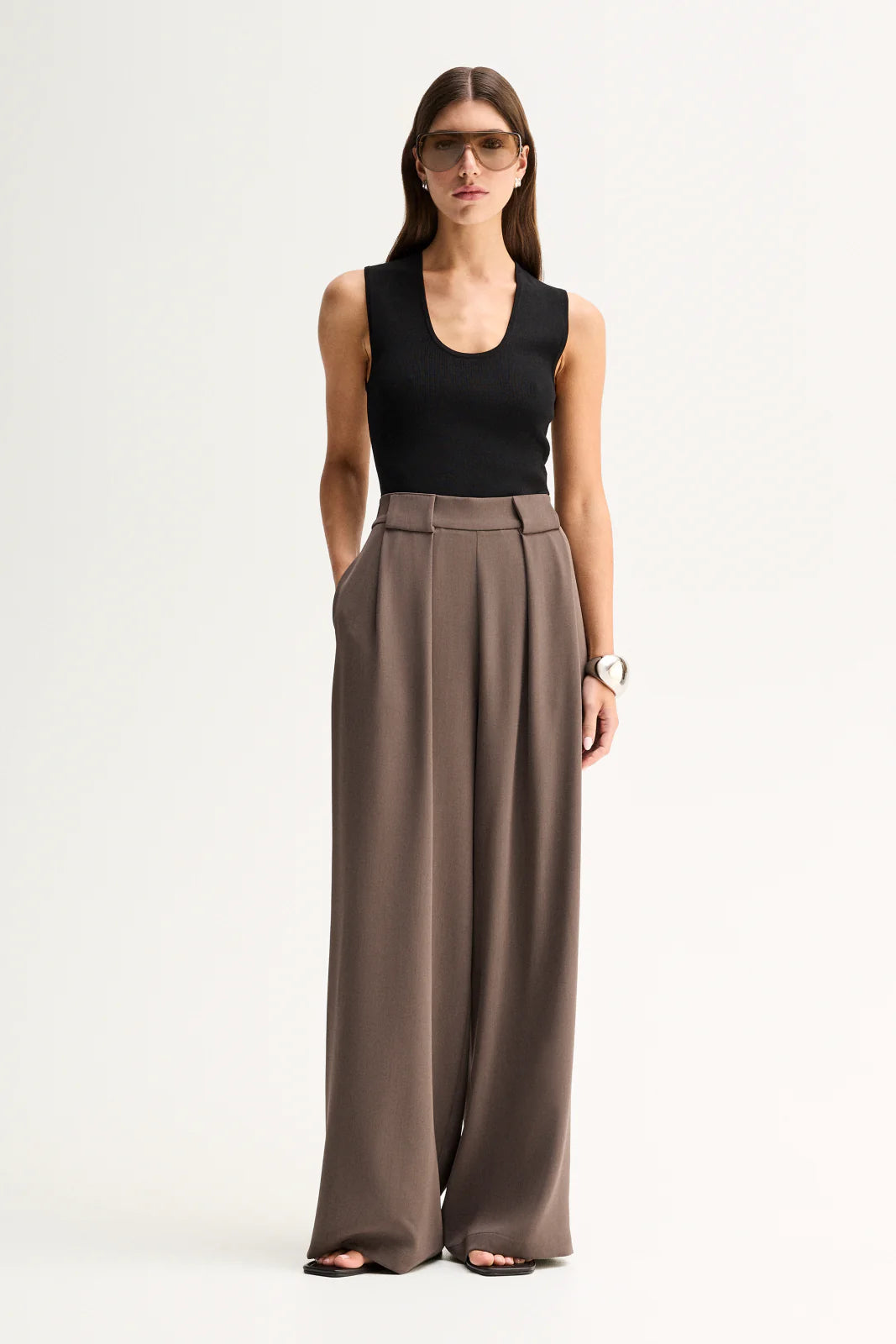 Elka Collective Fleur Pant - Taupe
