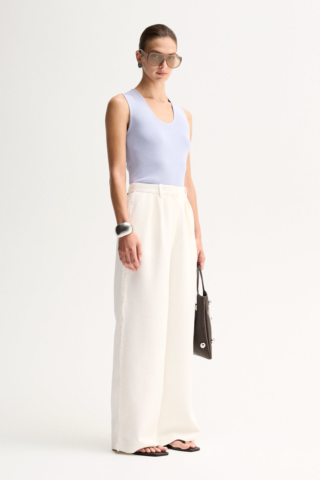 Elka Collective Hayes Knit Top - Pale Blue