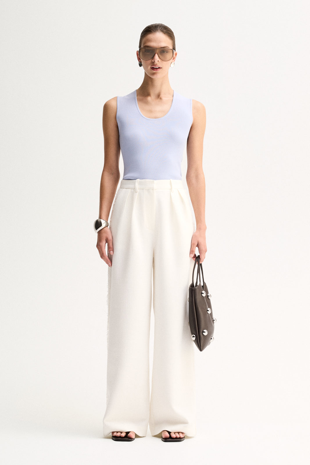 Elka Collective Hayes Knit Top - Pale Blue