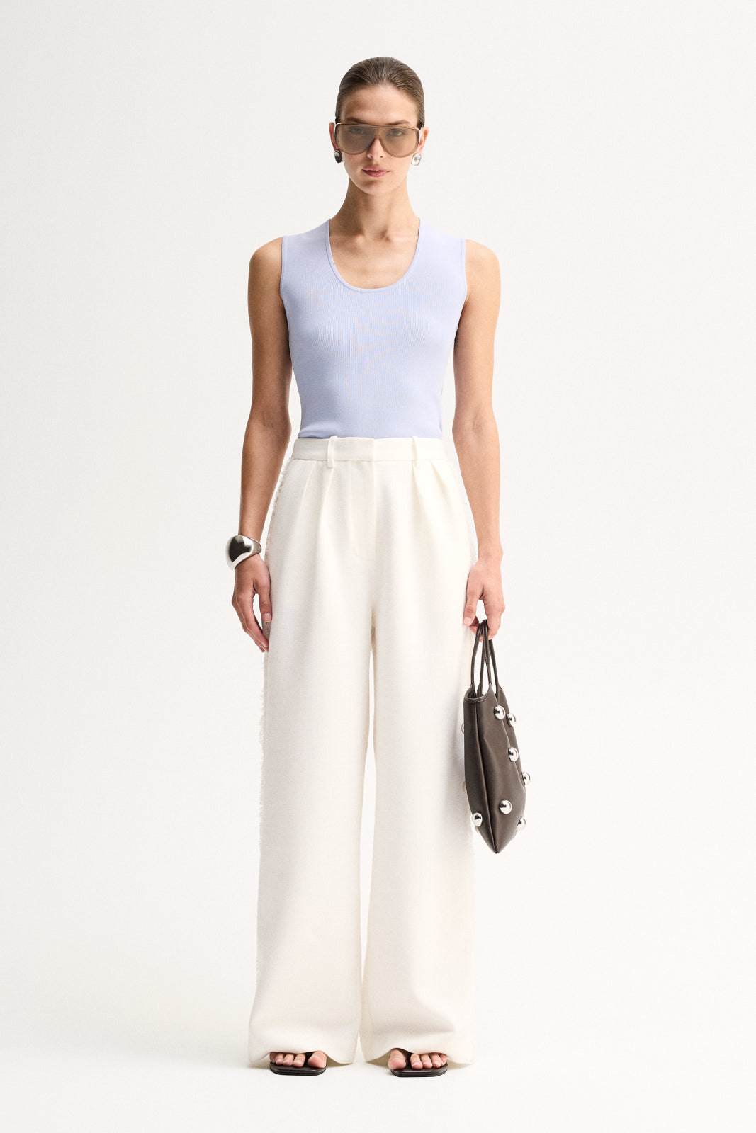 Elka Collective Hayes Knit Top - Pale Blue