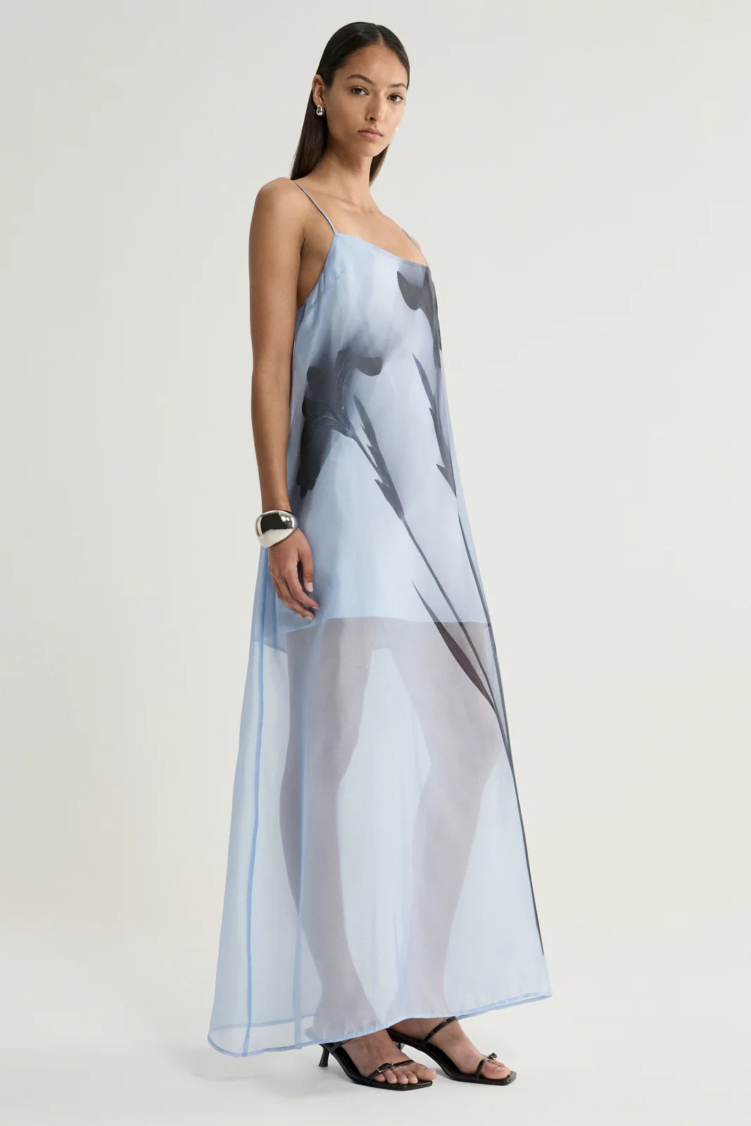 Elka Collective Jade Dress - Blue Floral Print