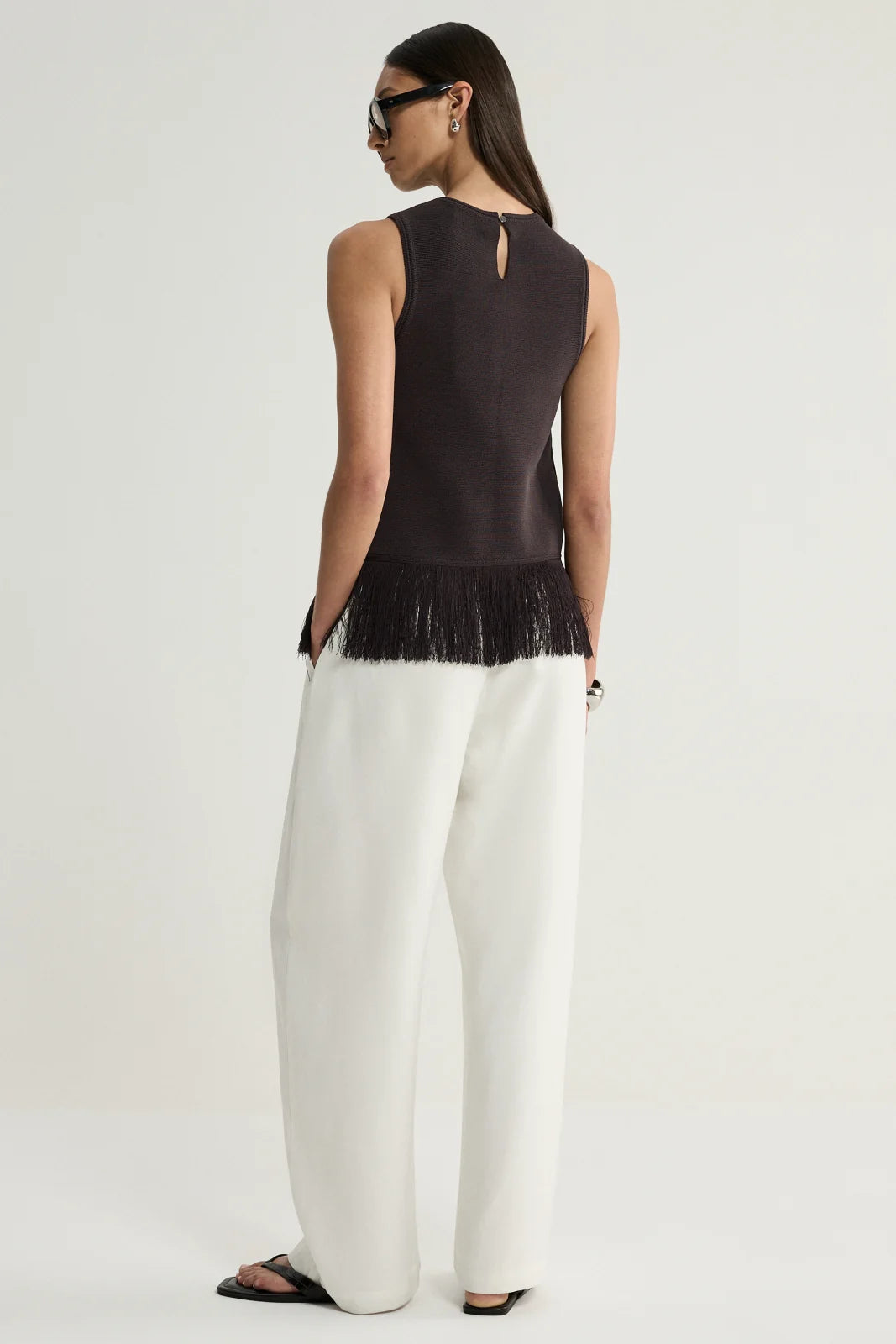 Elka Collective Miles Knit Top - Chocolate