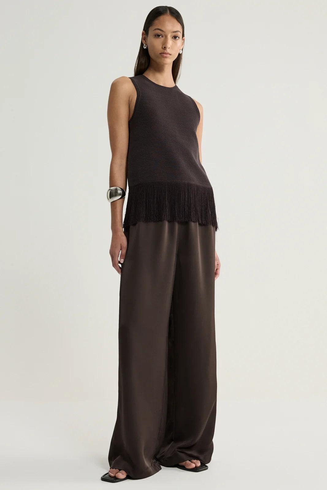 Elka Collective Miles Knit Top - Chocolate