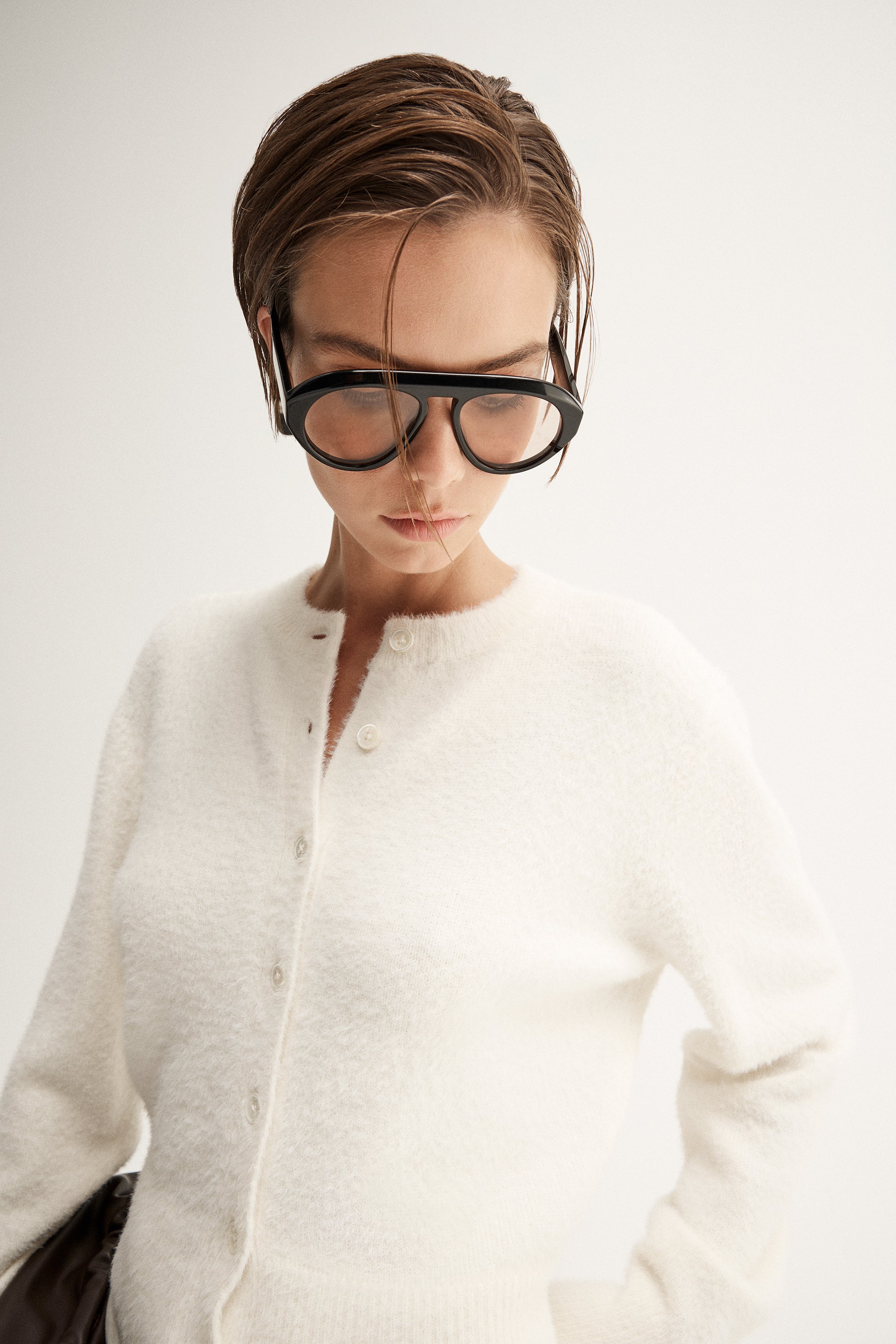 Elka Collective Posie Knit Cardigan - White