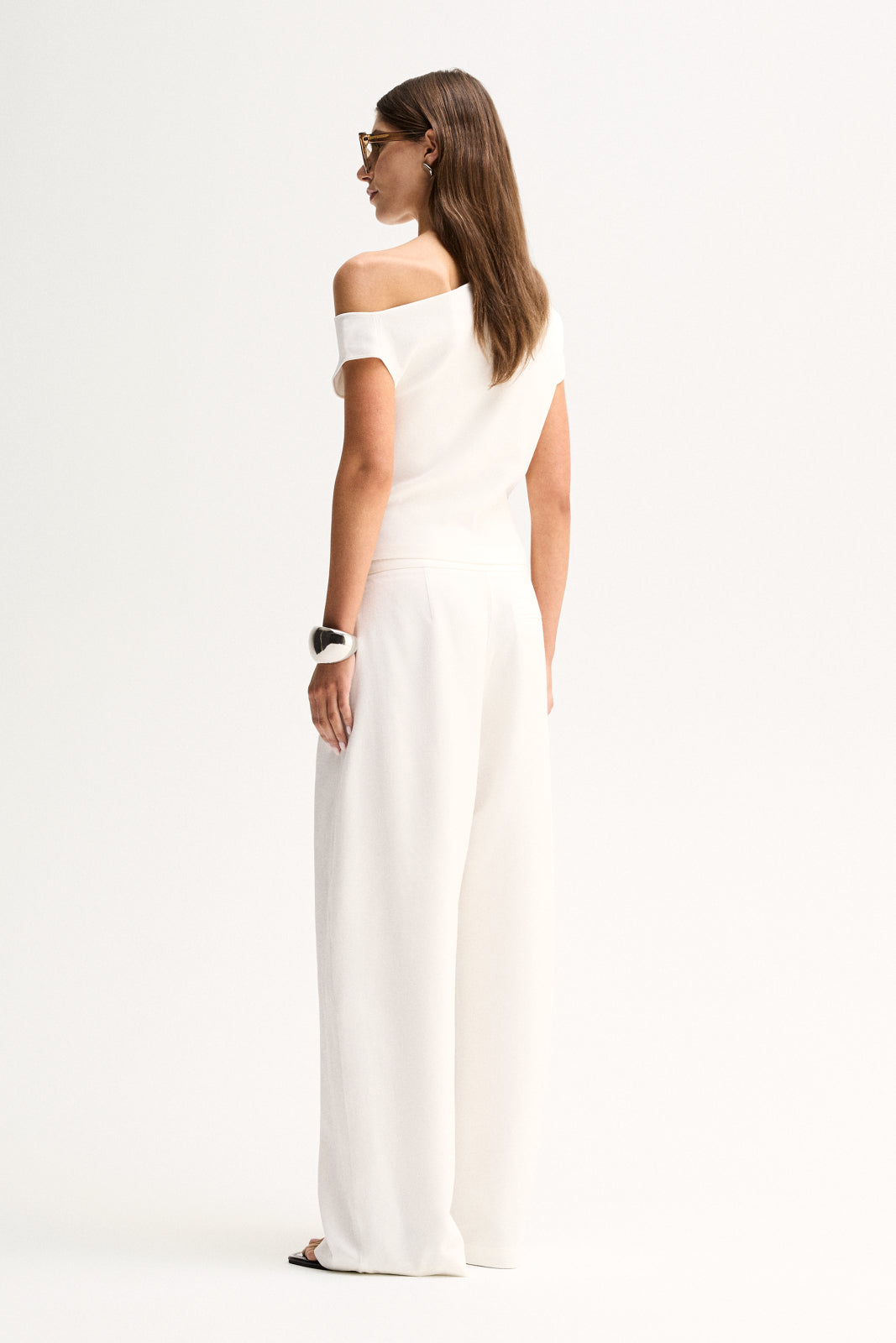 Elka Collective Talia Knit Top - White
