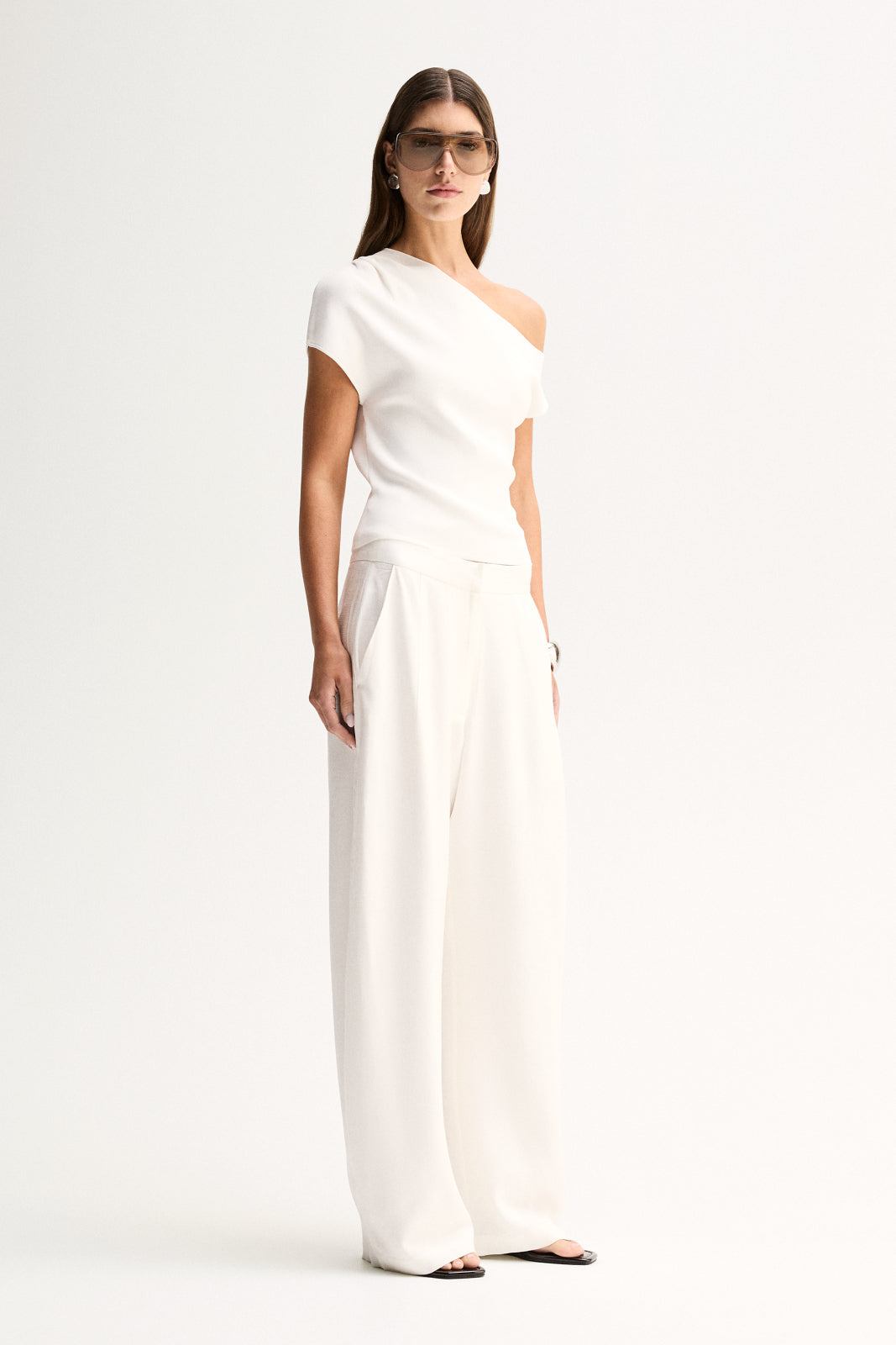 Elka Collective Talia Knit Top - White