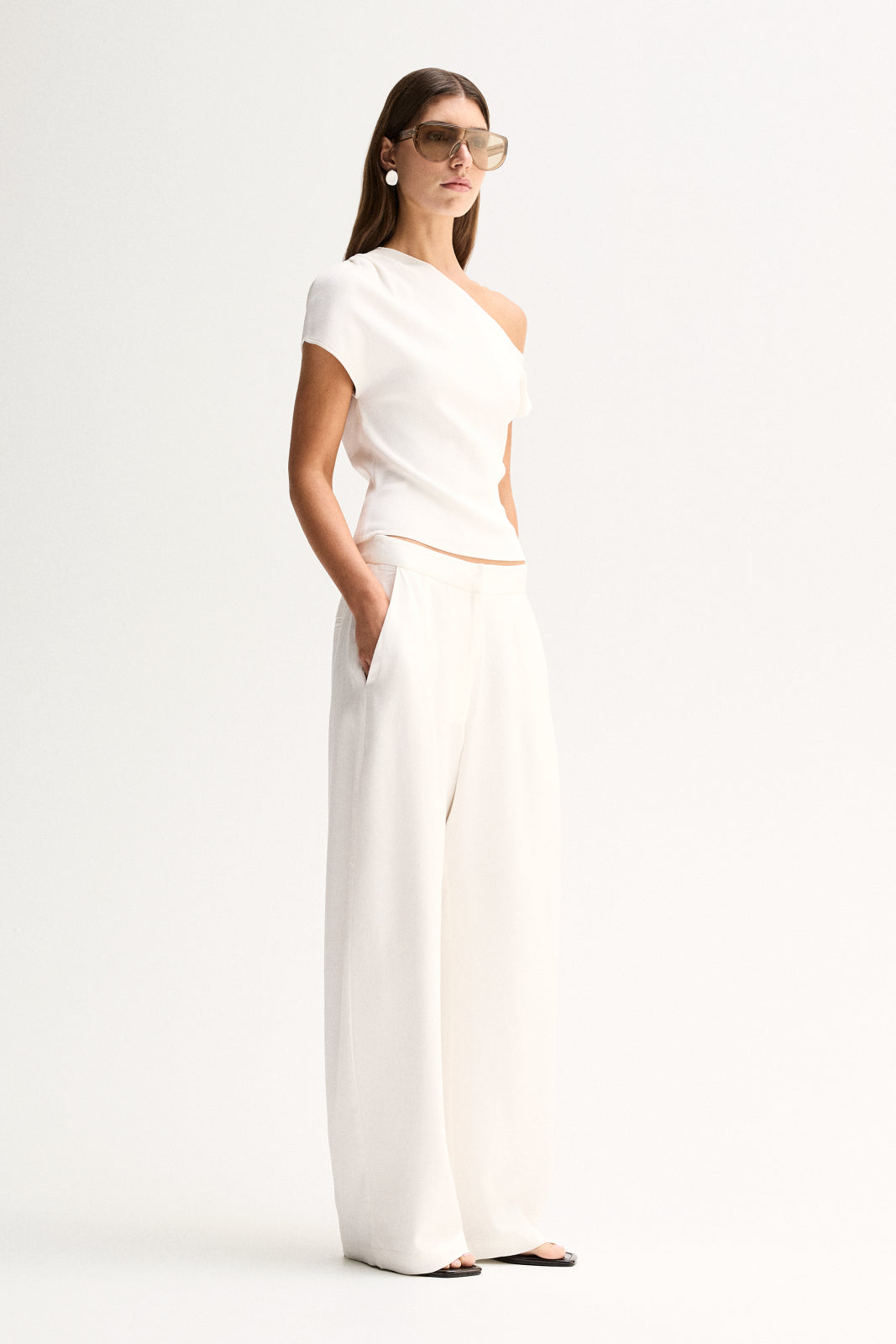 Elka Collective Talia Knit Top - White