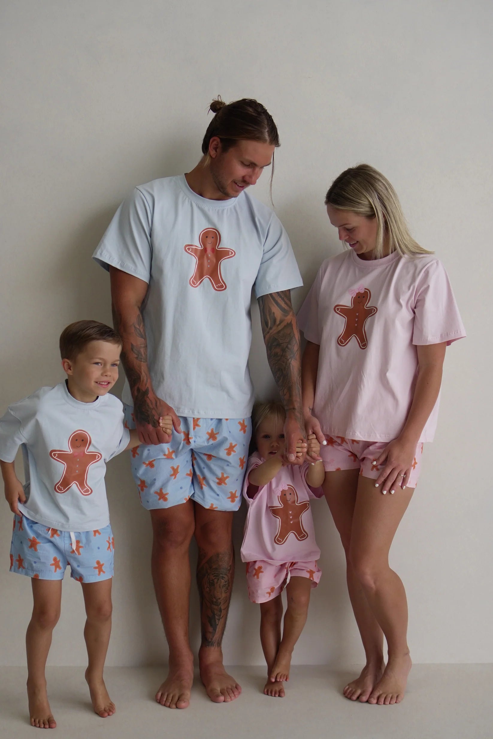 En. The Label Christmas PJS Adult - Gingerbread Pink