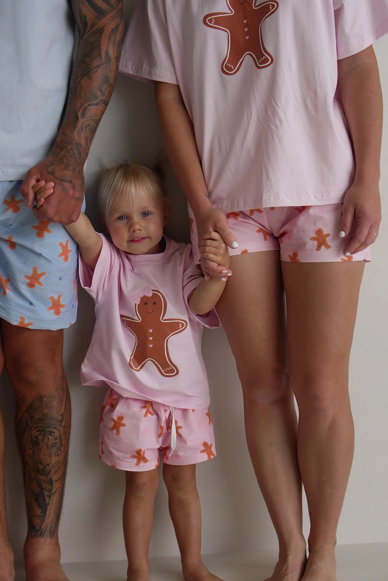 En. The Label Christmas PJS Adult - Gingerbread Pink