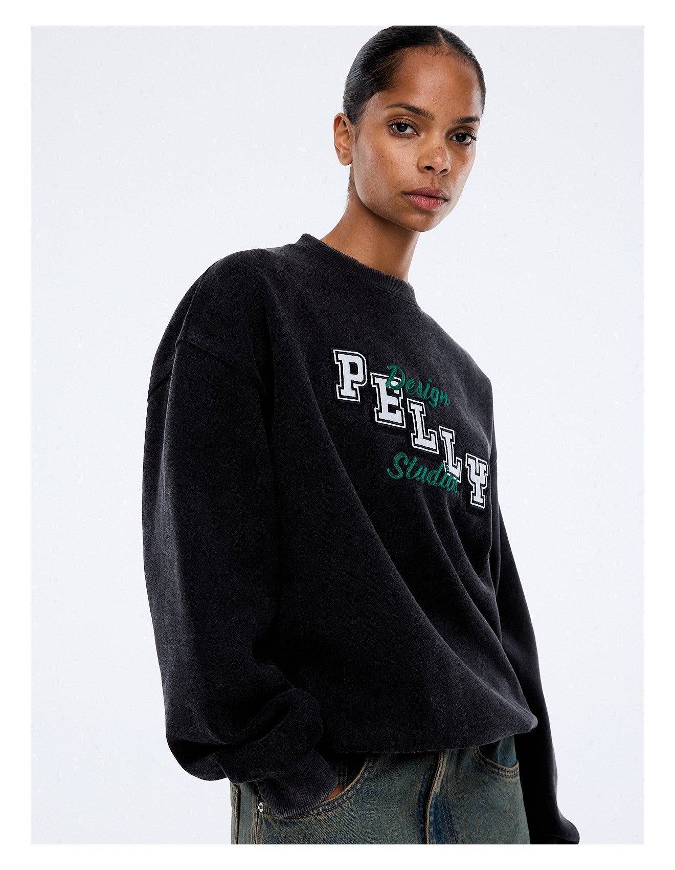 Ena Pelly Mila Oversized Sweater - Phantom/Pely