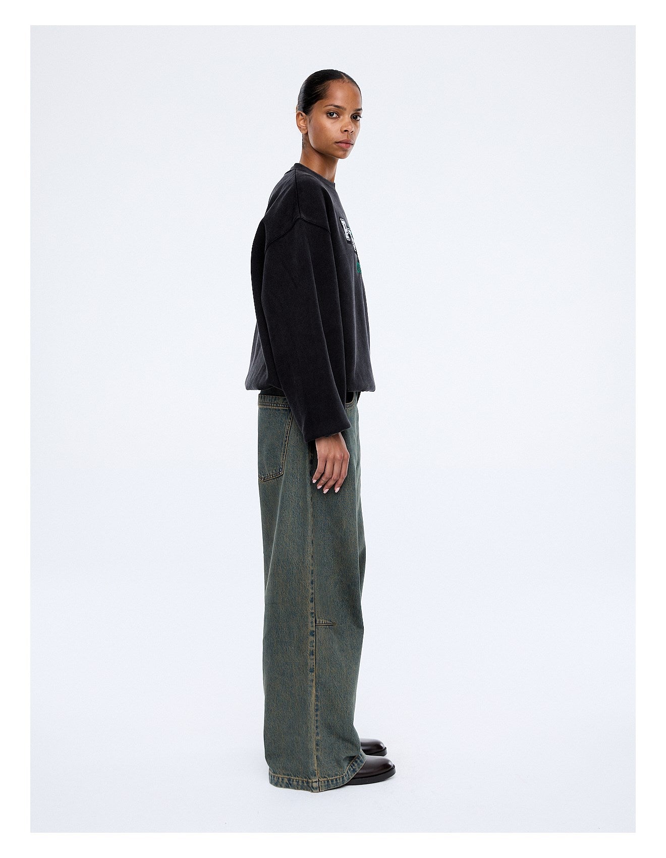 Ena Pelly Mila Oversized Sweater - Phantom/Pely