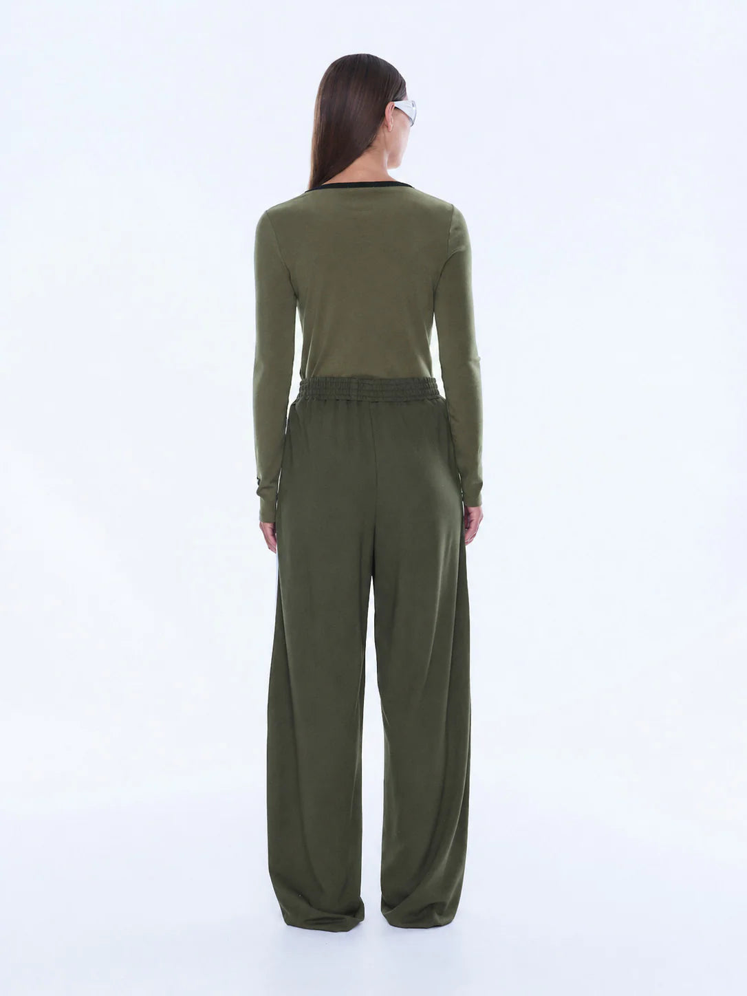 Ena Pelly Valentina Stripe Pant - Olive