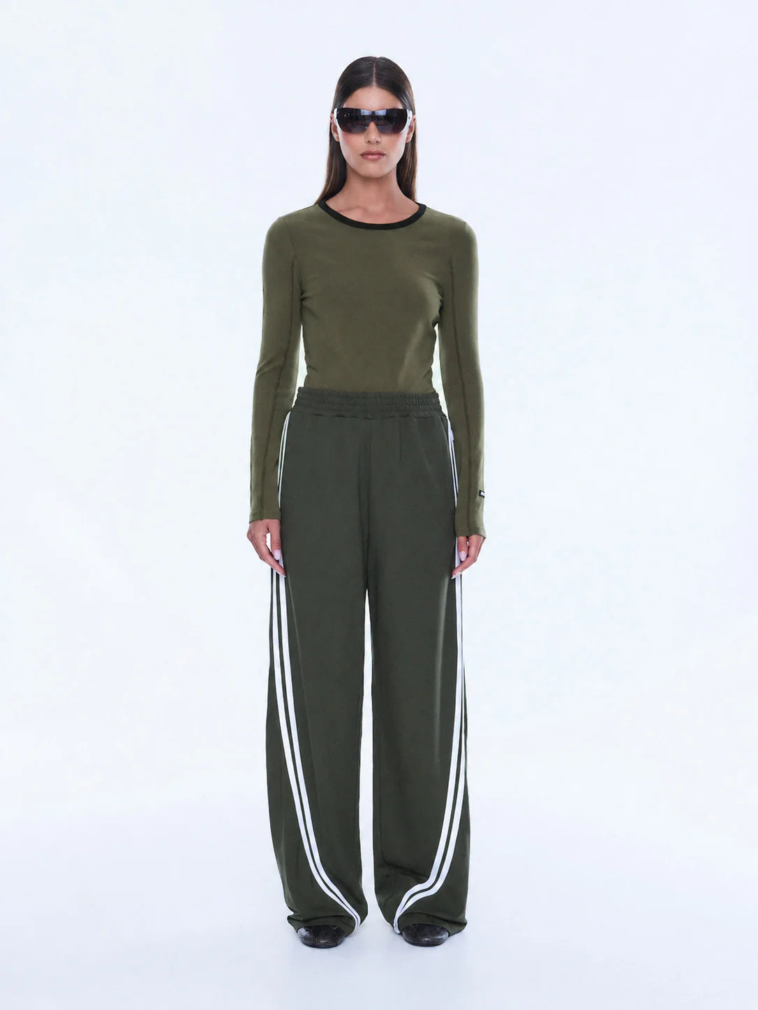 Ena Pelly Valentina Stripe Pant - Olive