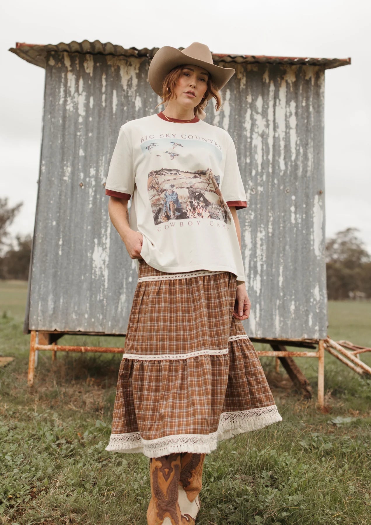 FAR MER. By Whitney Cowboy Camp Crew Tee