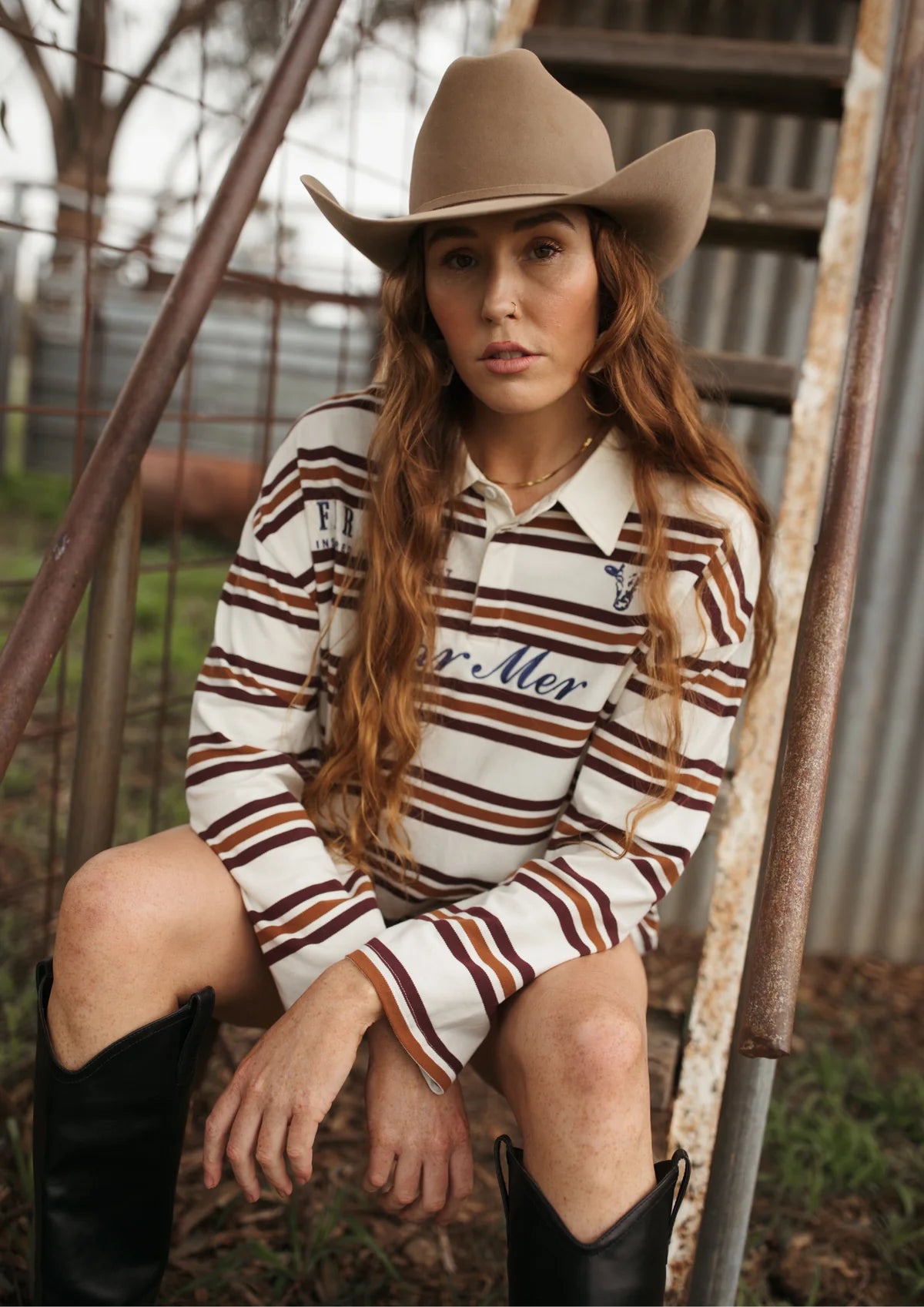 FAR MER. By Whitney Ranchhand Jersey Polo