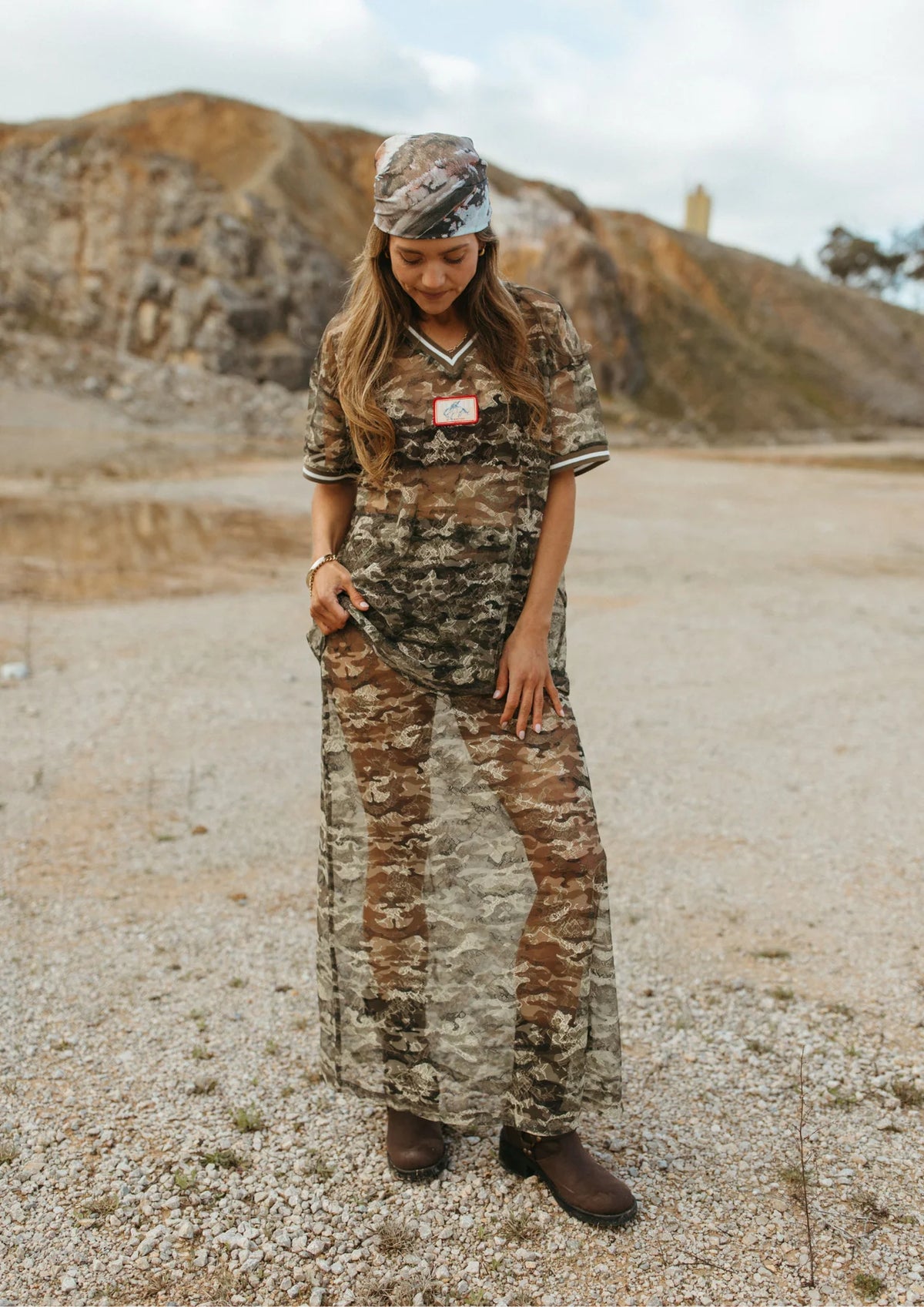 FAR MER. by Whitney Camo Lace Skirt COMING SOON