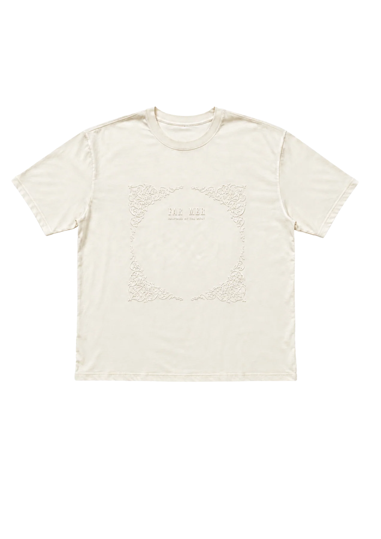FAR MER Paisley Emboss Crew Tee - COMING SOON