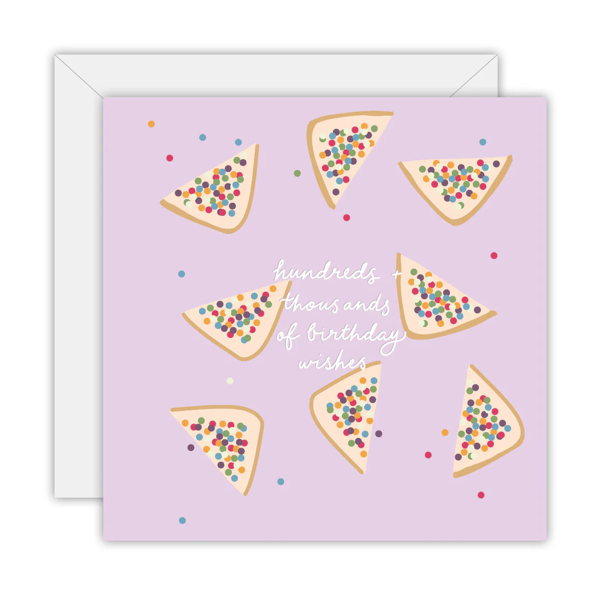 Fairy Bread Birthday Wishes - Blank Greeting Card