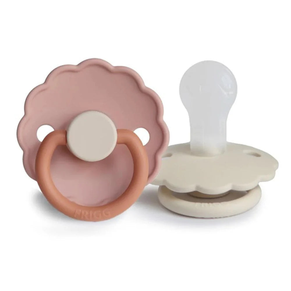 Frigg Daisy Pacifier 2 Pack - Biscuit/Cream