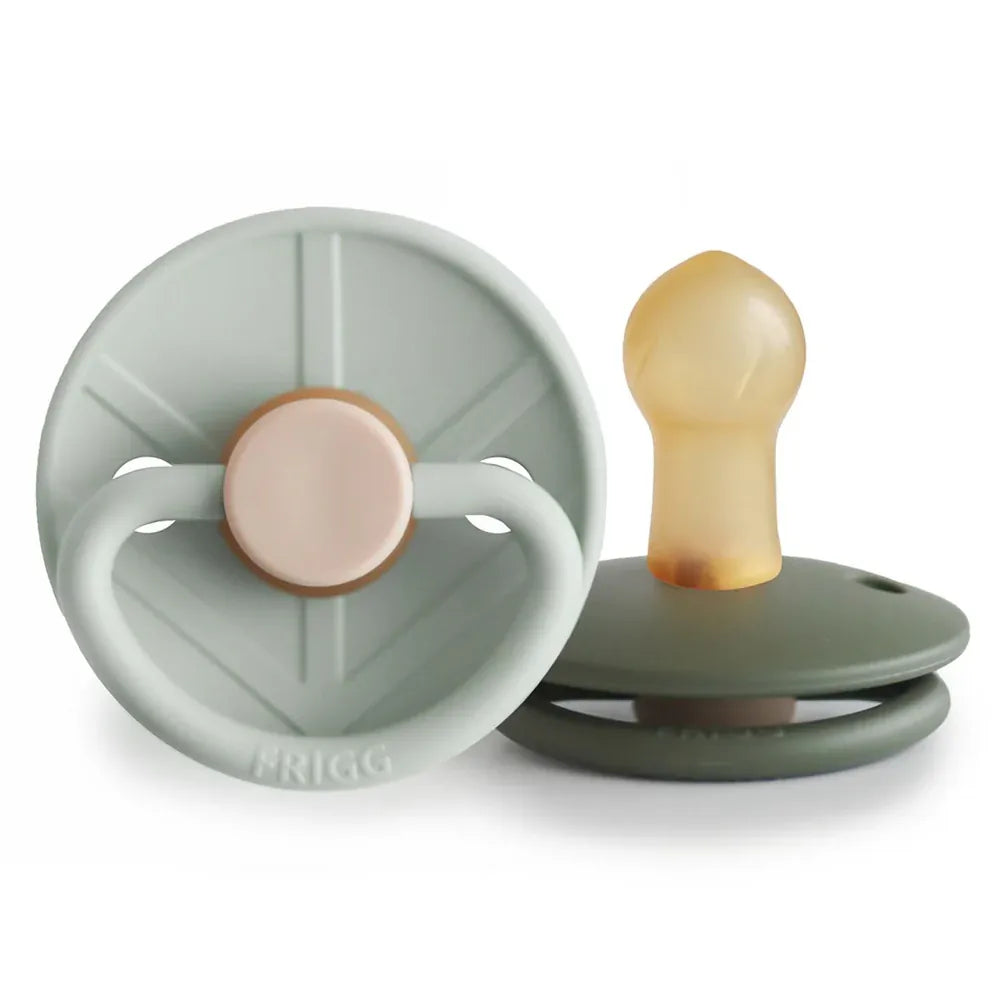 Frigg Viking Pacifier 2 Pack - Sage and Olive