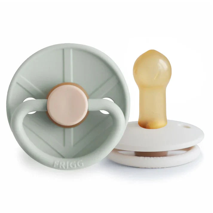 Frigg Viking Pacifier 2 Pack - Sage and Cream