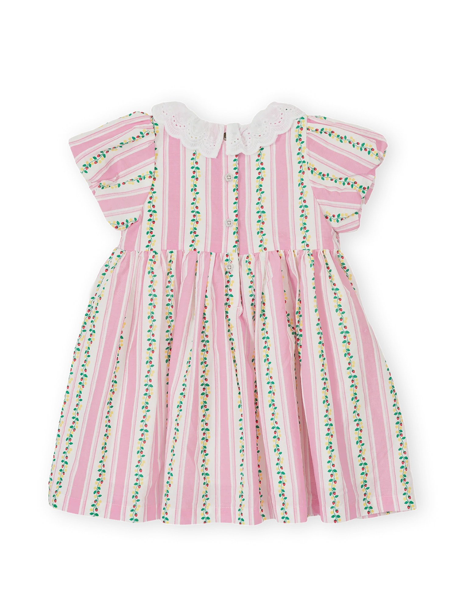 Goldie +Ace Antique Stripe Strawberry Flo Smocked Dress