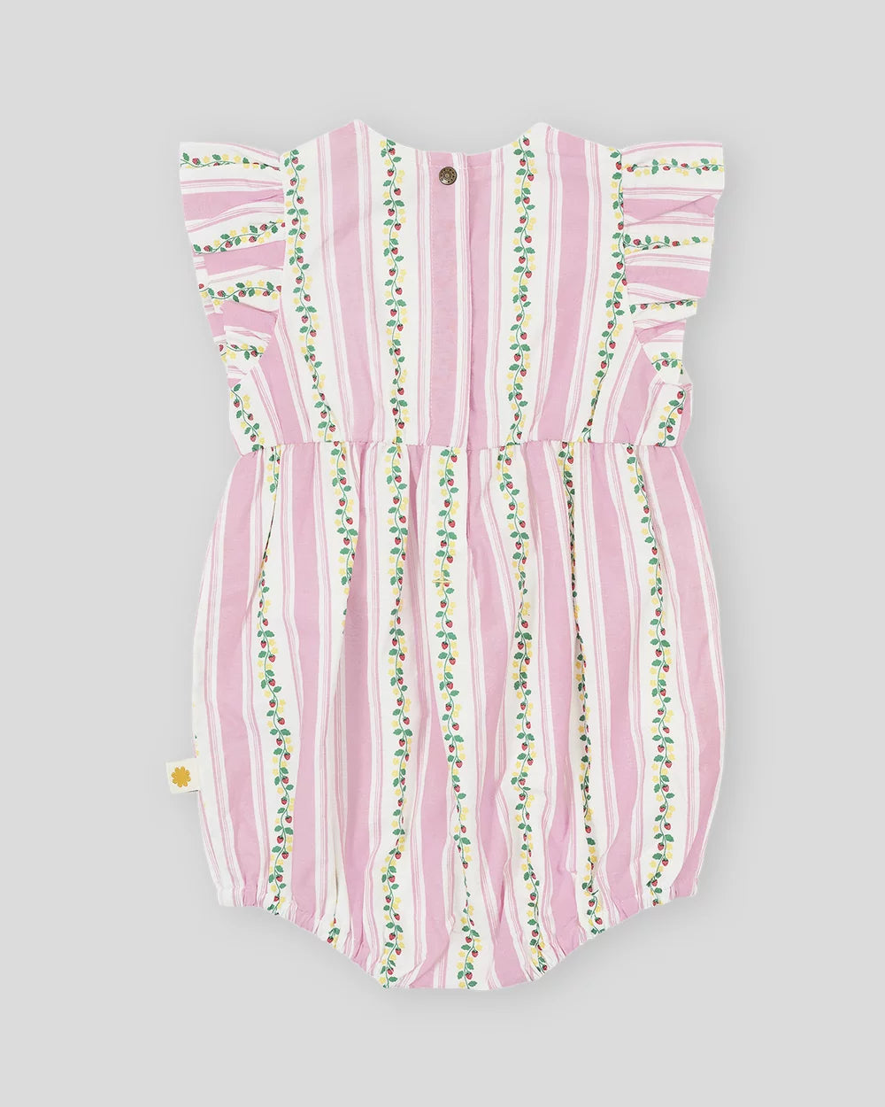 Goldie + Ace Antique Stripe Strawberry Lani Romper