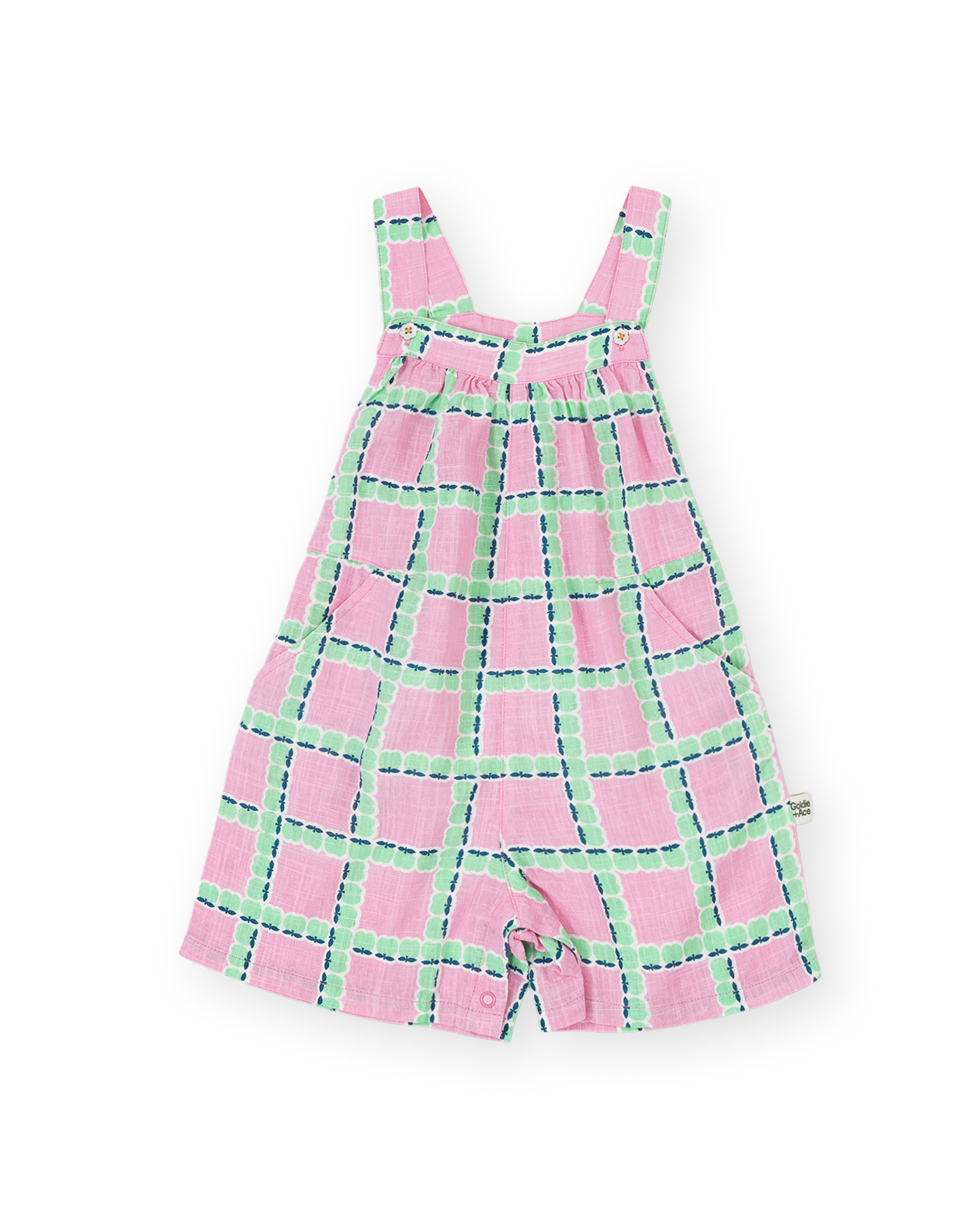 Goldie + Ace Apple Check Jumpsuit - Pink