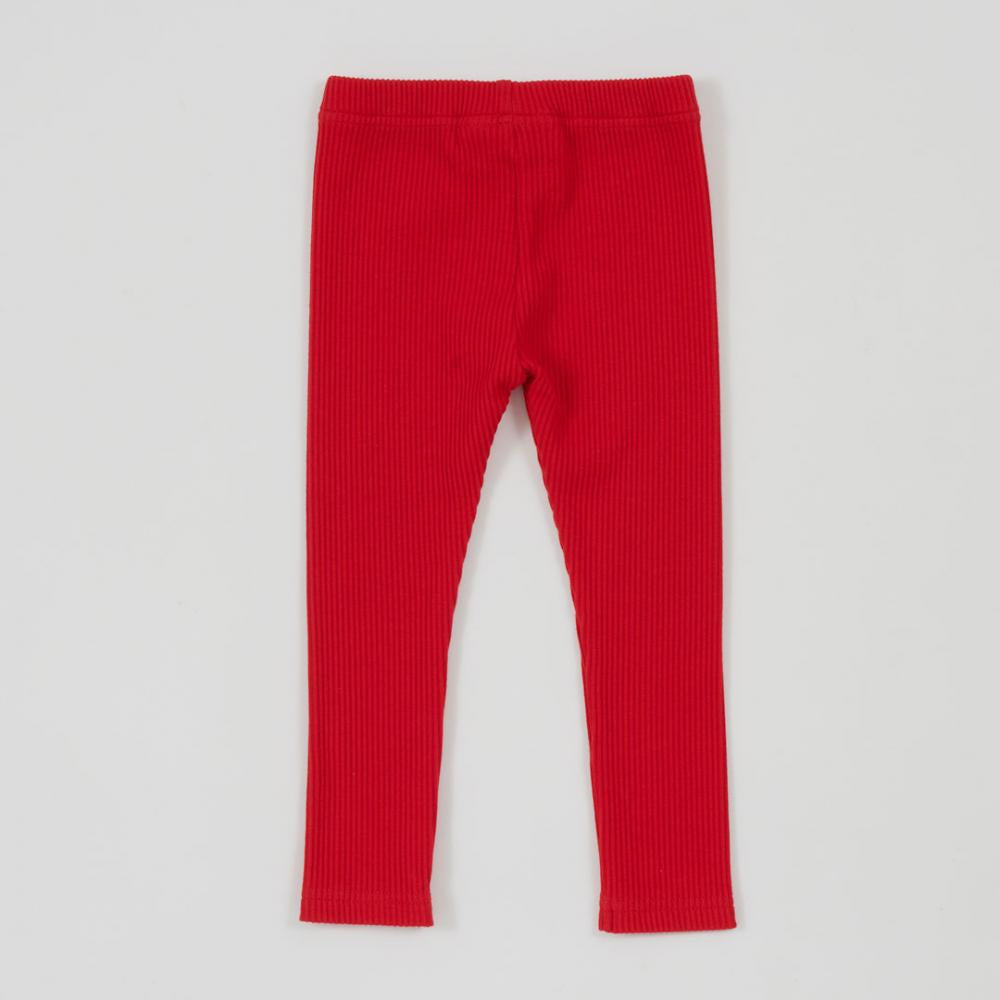 Goldie + Ace Bowie Rib Legging - Red