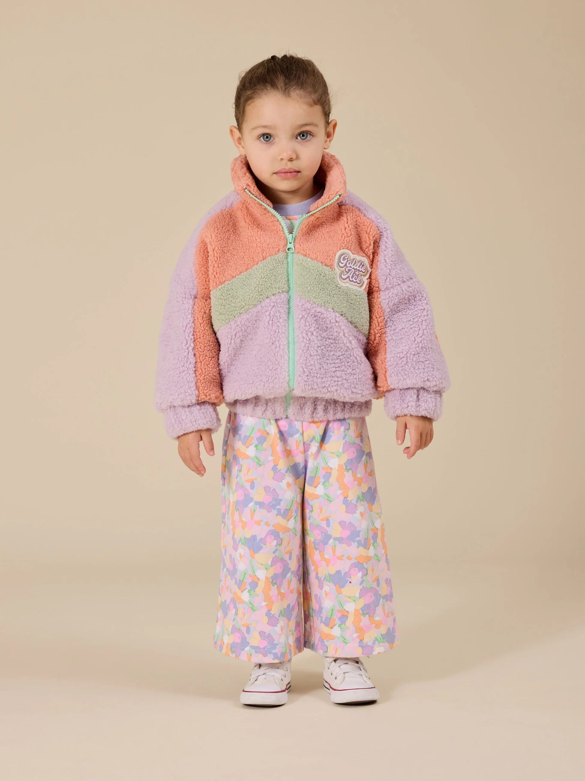 Goldie + Ace Frankie Sherpa Jacket - Lilac