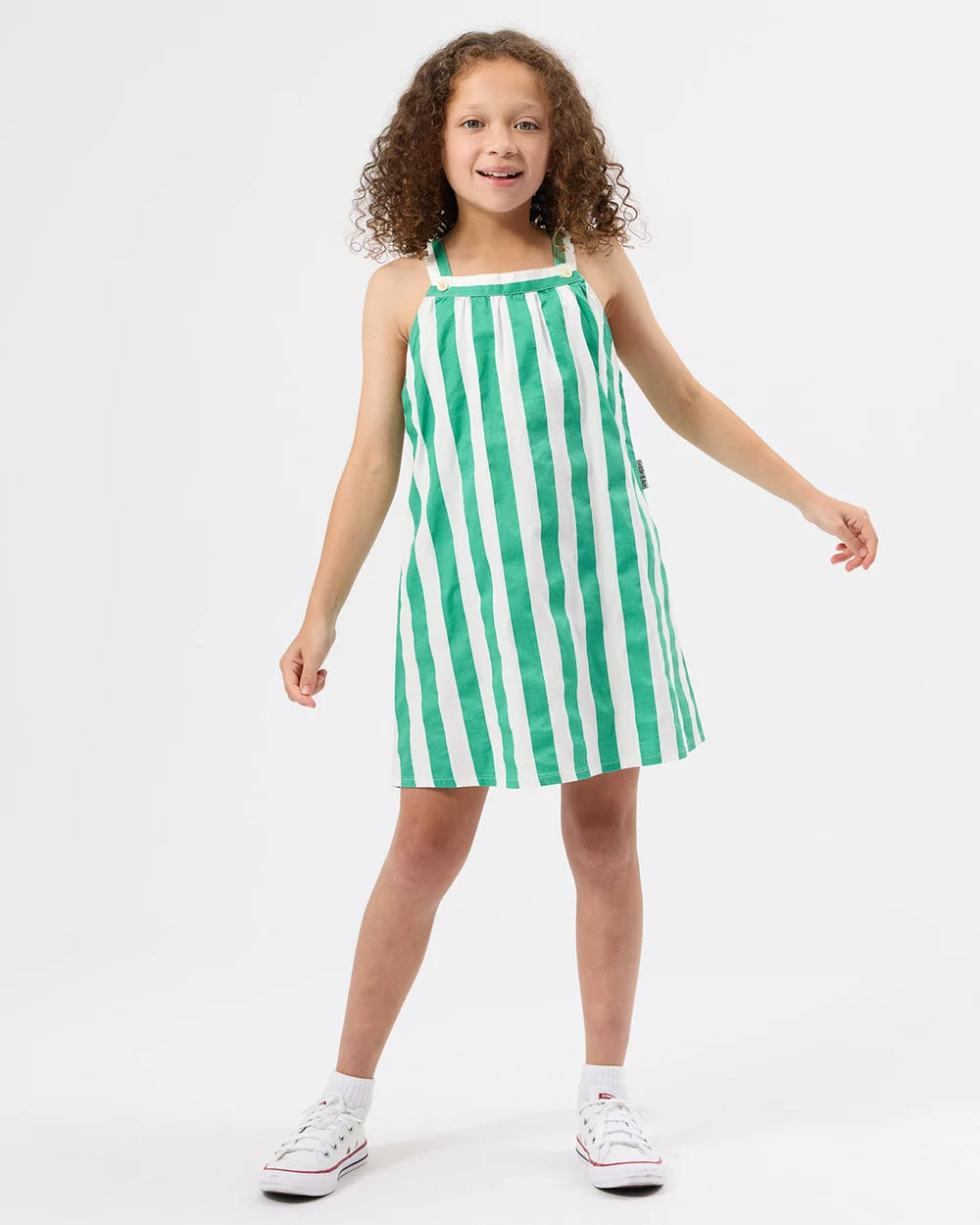 Goldie + Ace Happy Stripe A-Line Dress