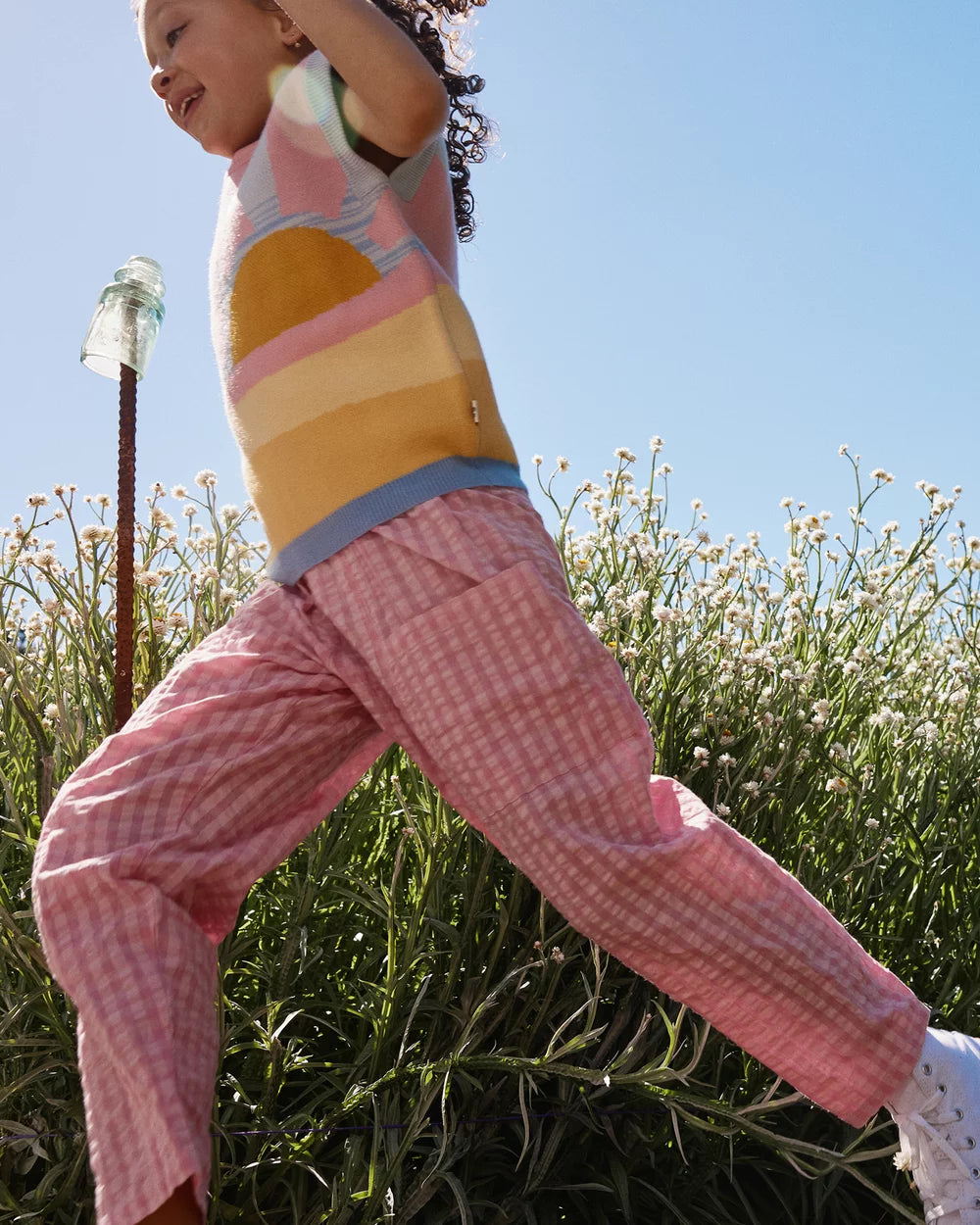 Goldie + Ace Lightweight Gingham Kit Pocket Pant