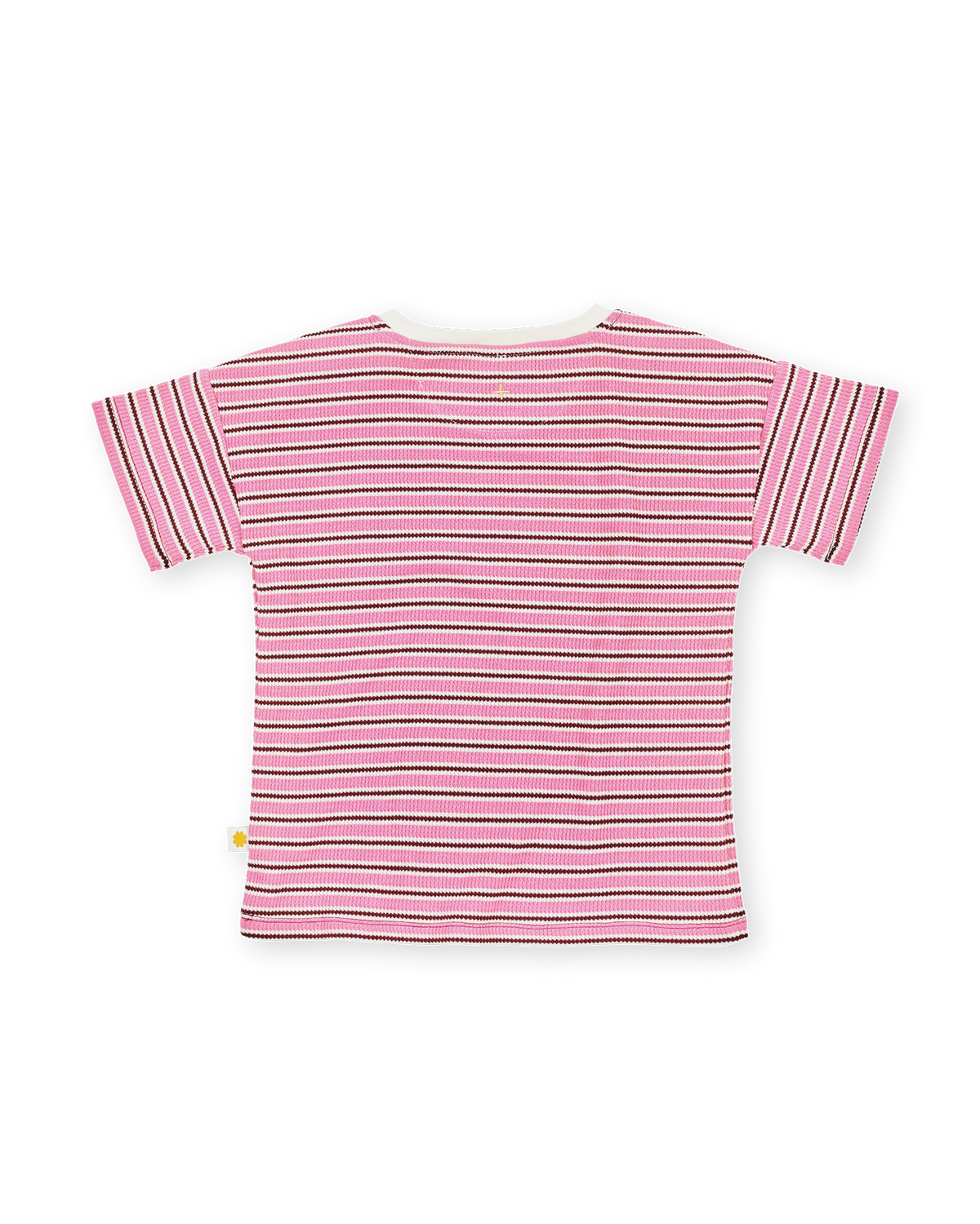 Goldie + Ace Waffle Stripe T-Shirt - Pink
