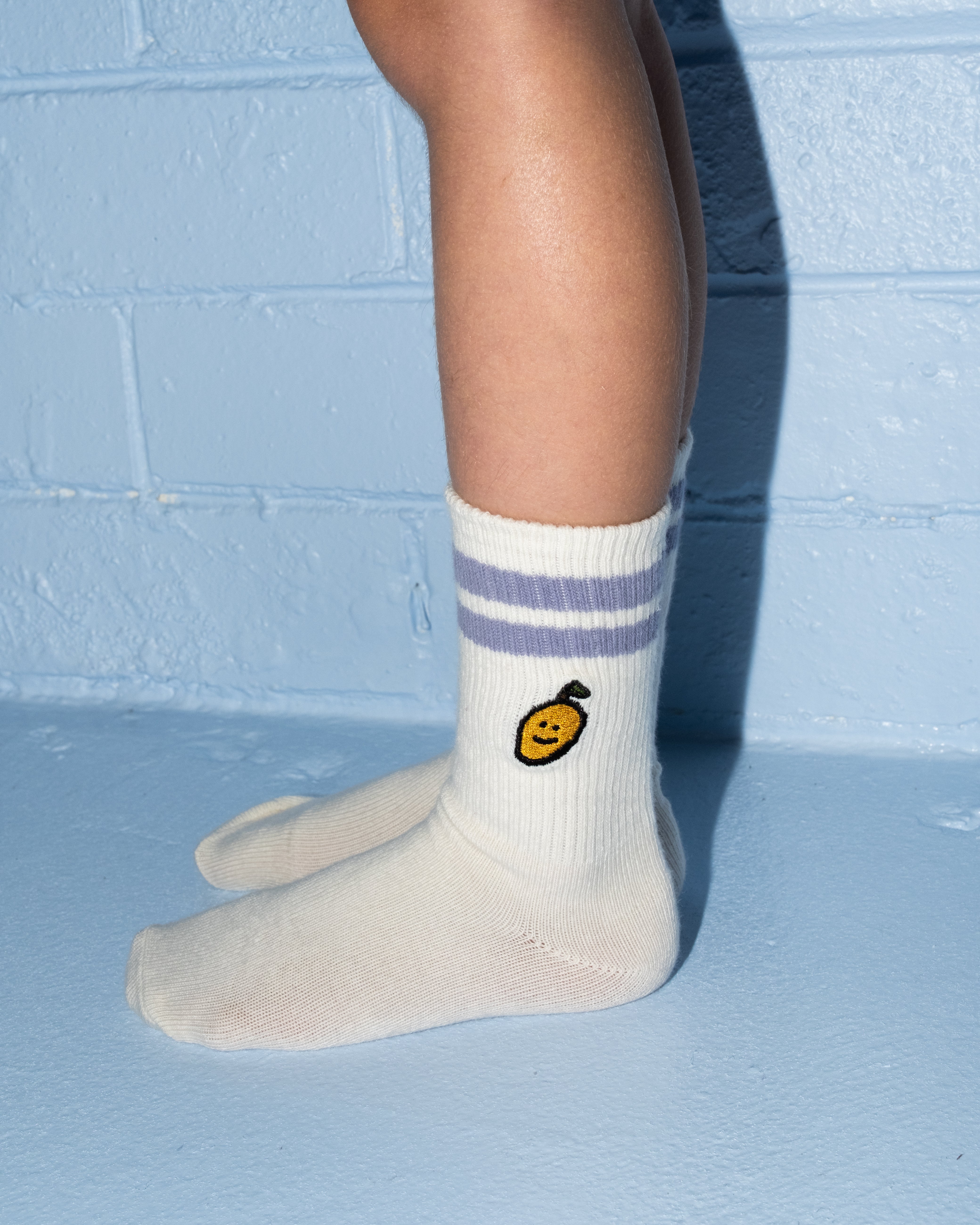 Grown 2-Pack Fruit Salad Socks - Milk
