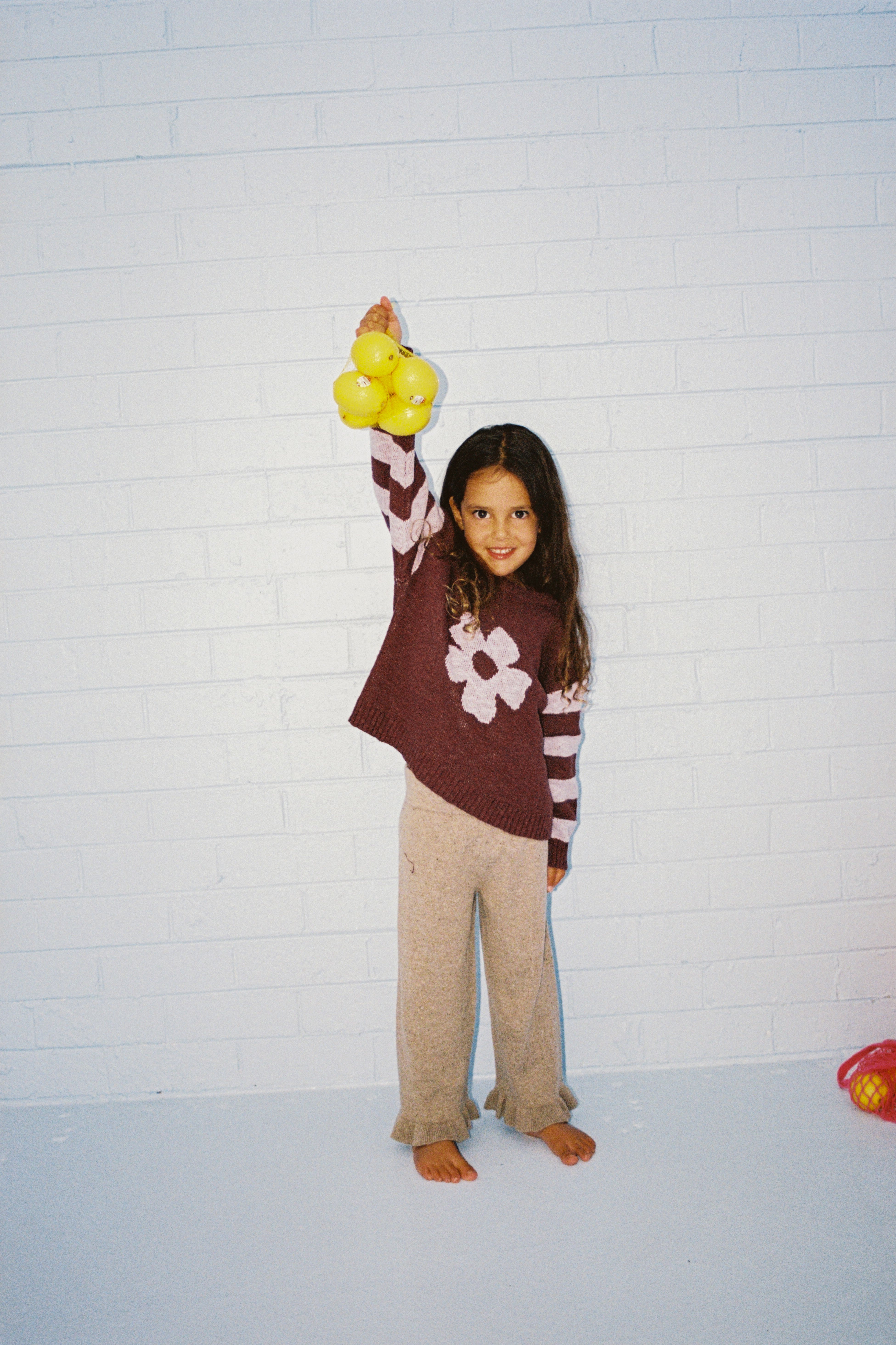 Grown Bloom Knit Pullover - Plum