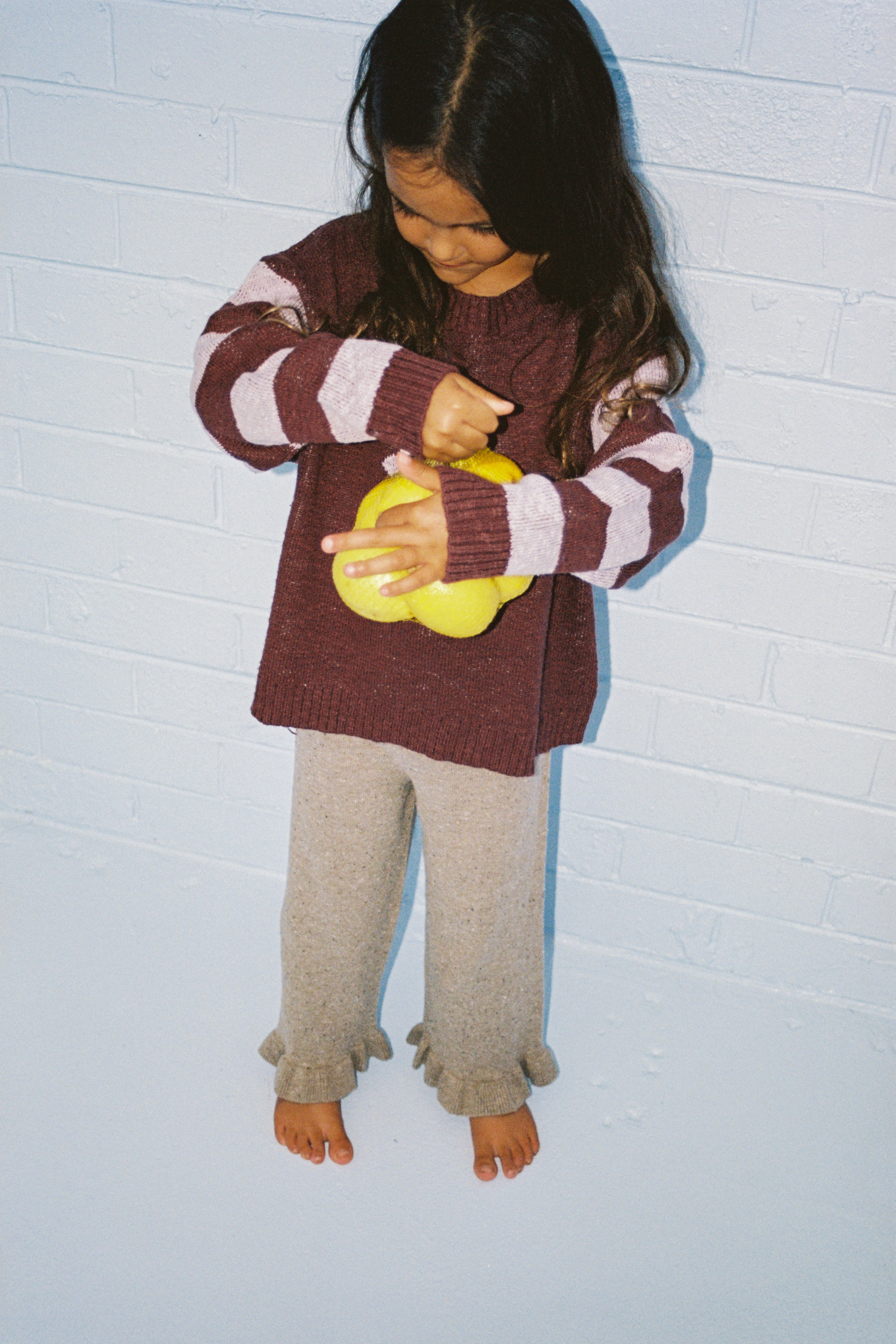 Grown Bloom Knit Pullover - Plum