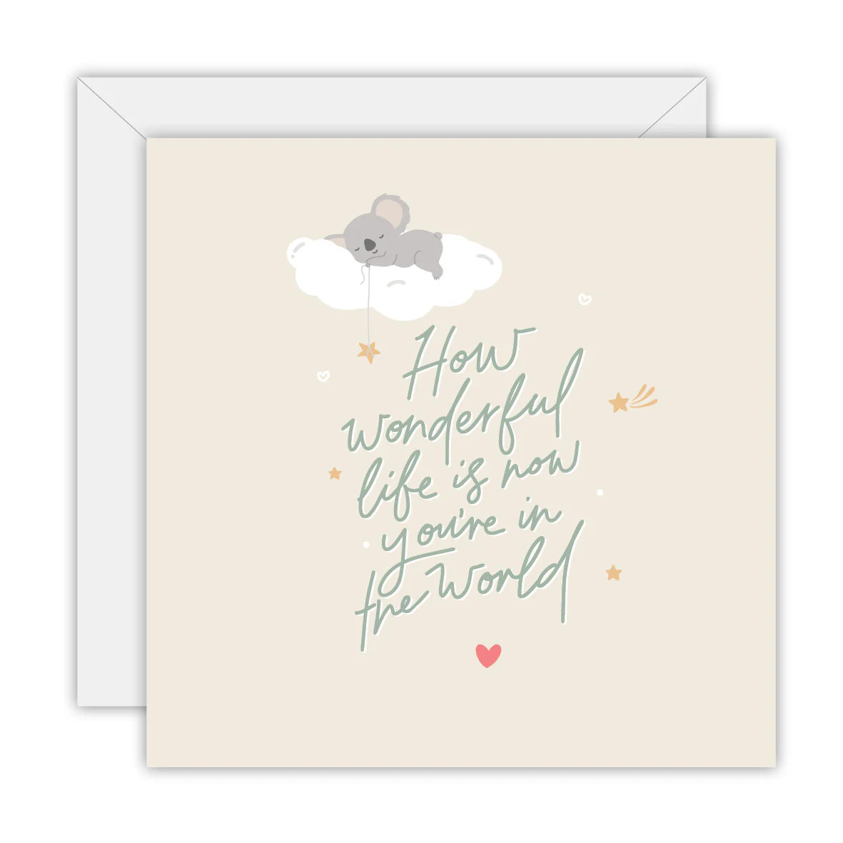 How Wonderful Life Is New Baby - Blank Greeting Card