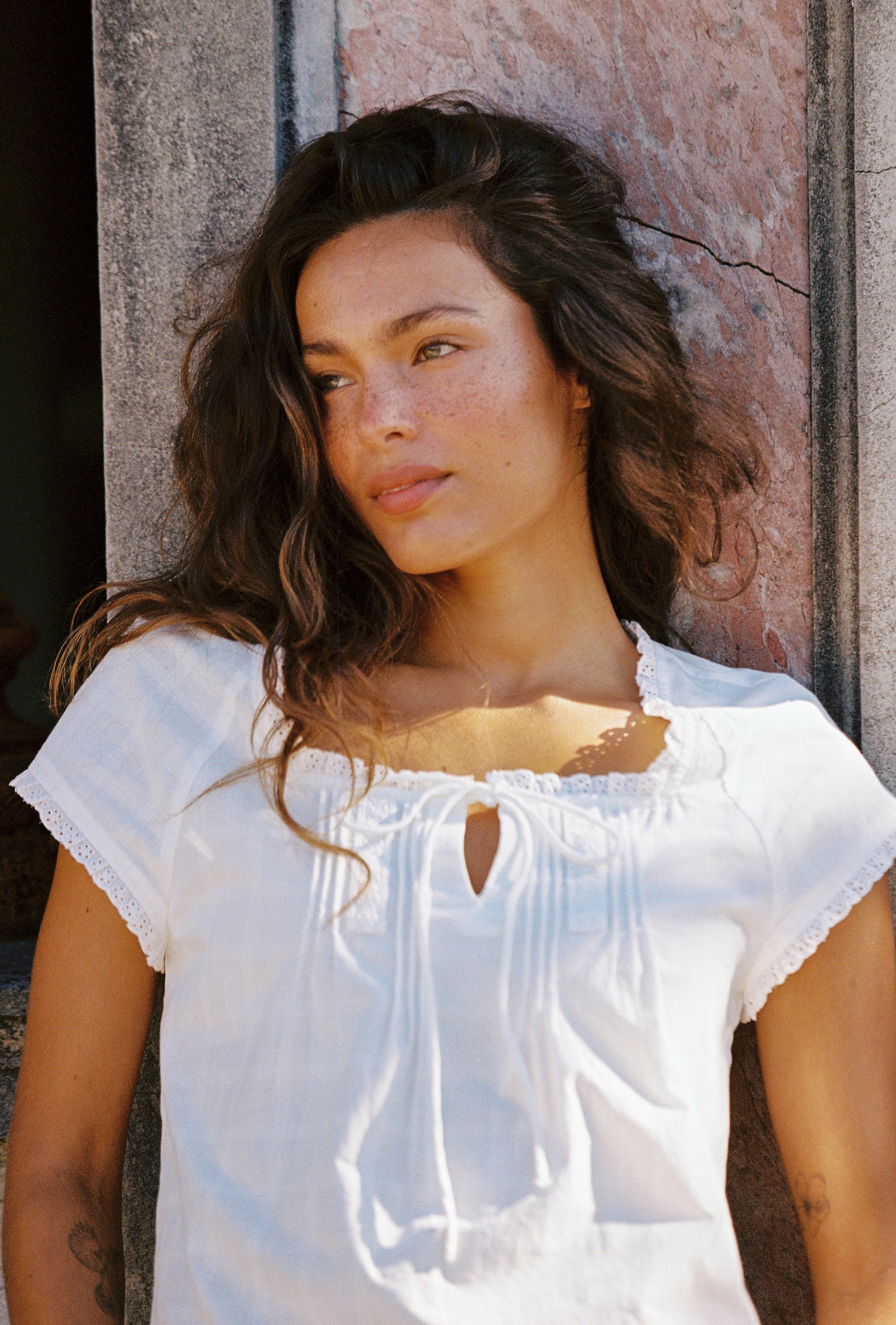 JUNI Amelia Blouse - Blanc