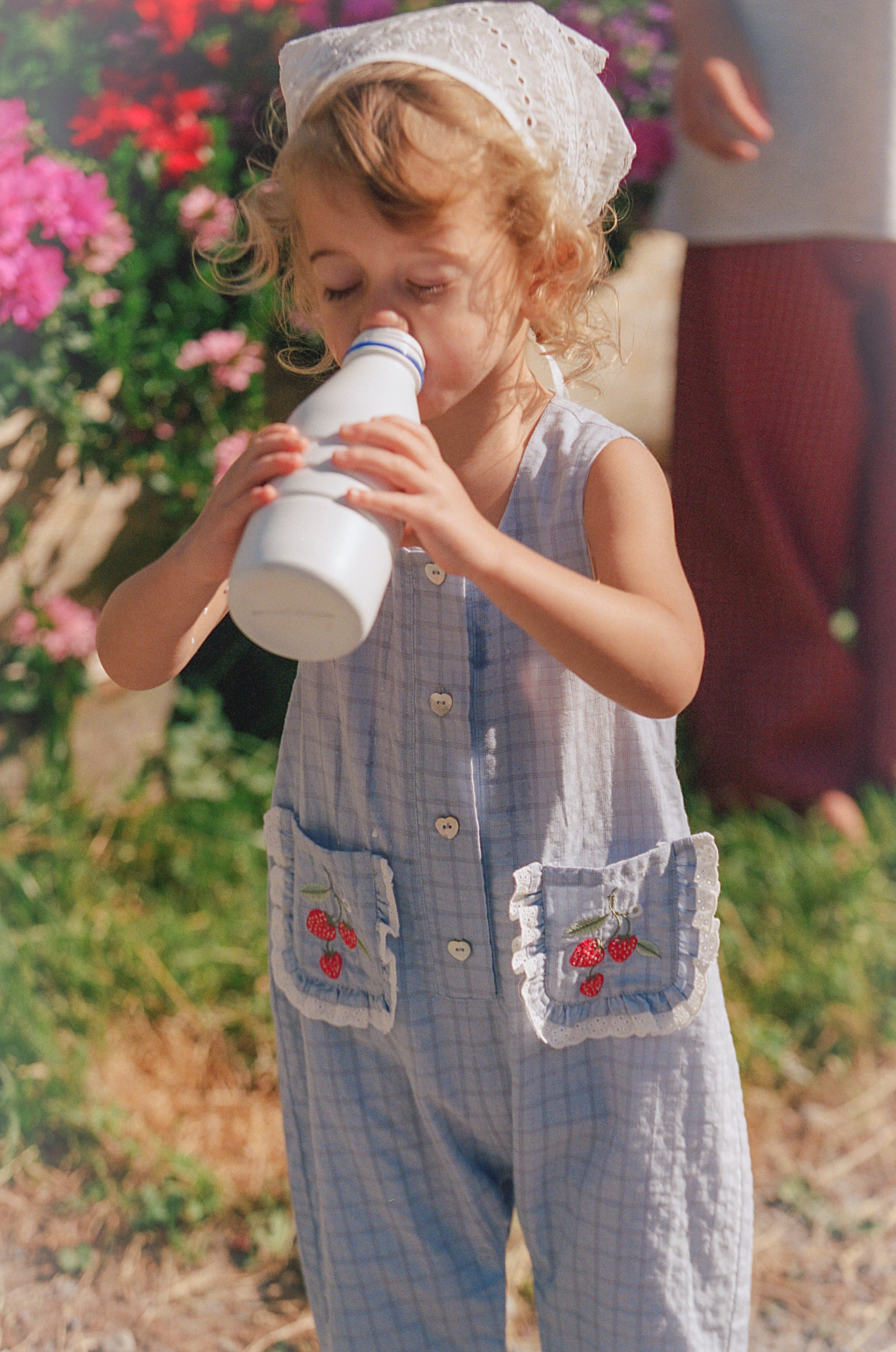 Juni JNR Charlotte Romper - Sky Gingham (Coming Soon)