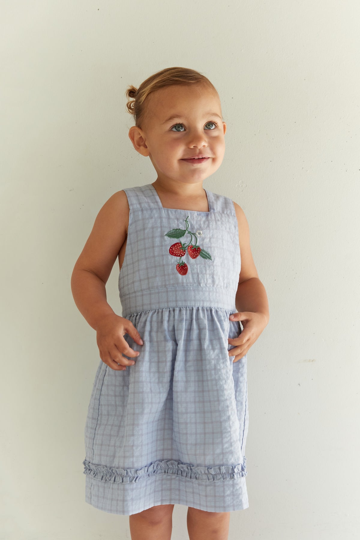Juni JNR Coco Dress - Sky Gingham (Coming Soon)