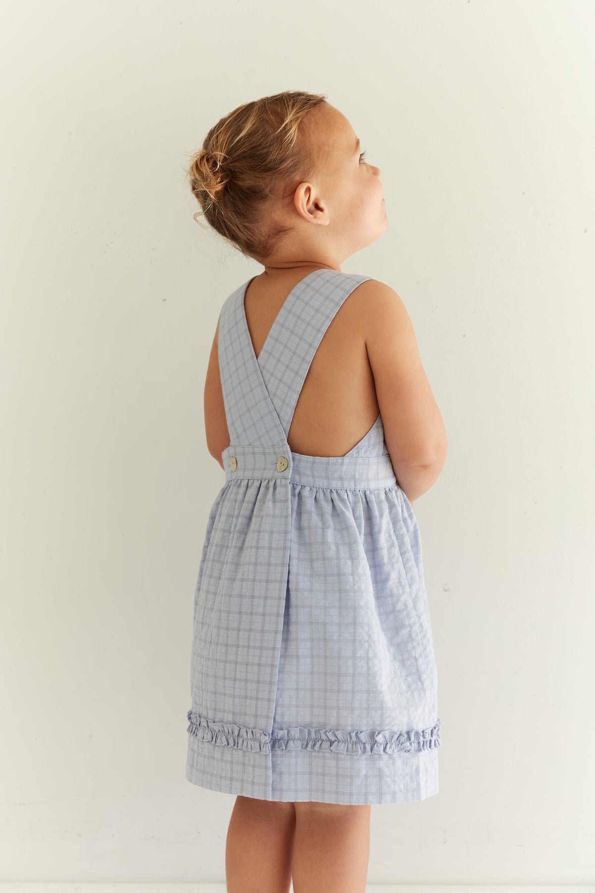 Juni JNR Coco Dress - Sky Gingham (Coming Soon)