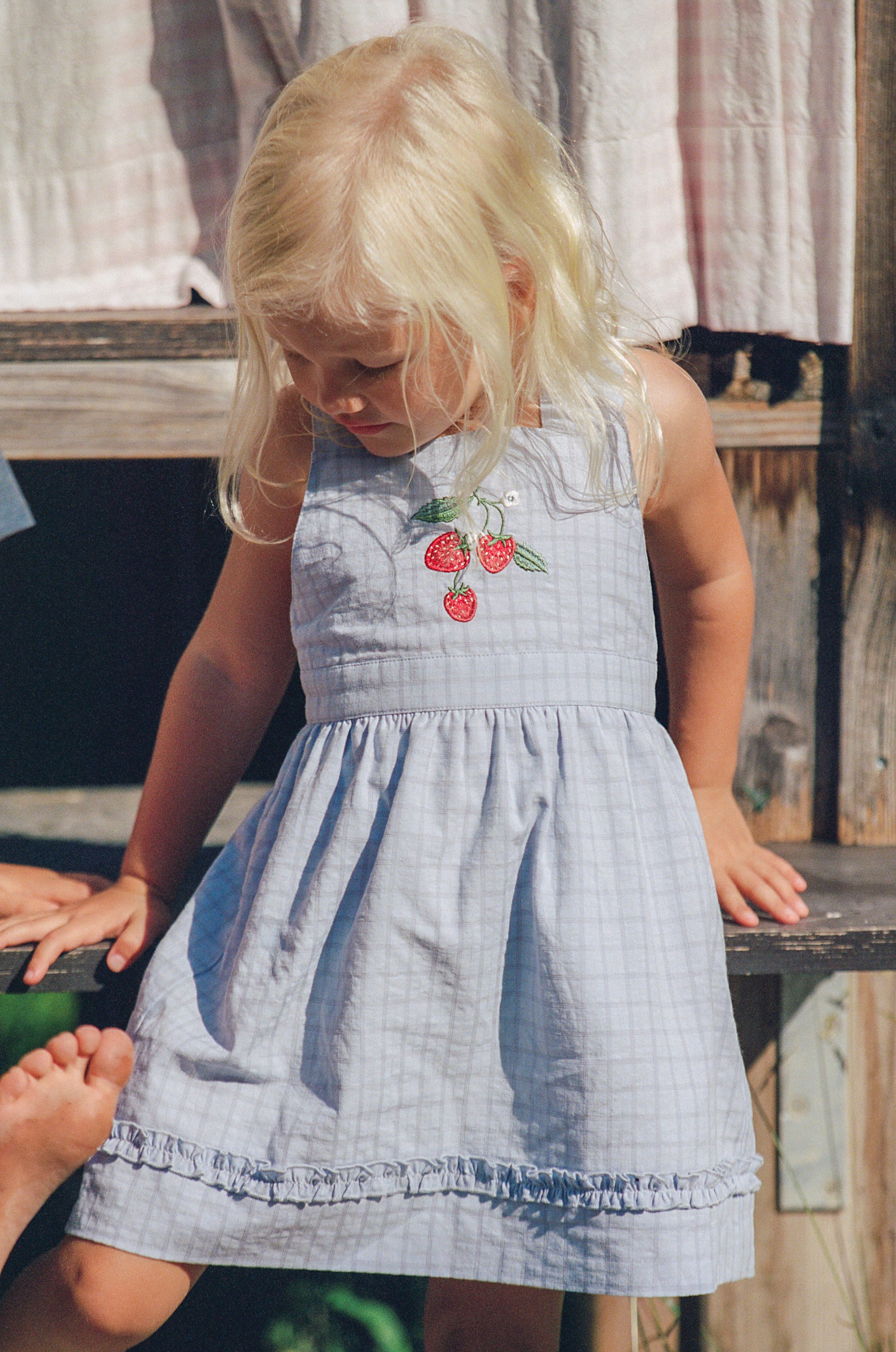 Juni JNR Coco Dress - Sky Gingham (Coming Soon)