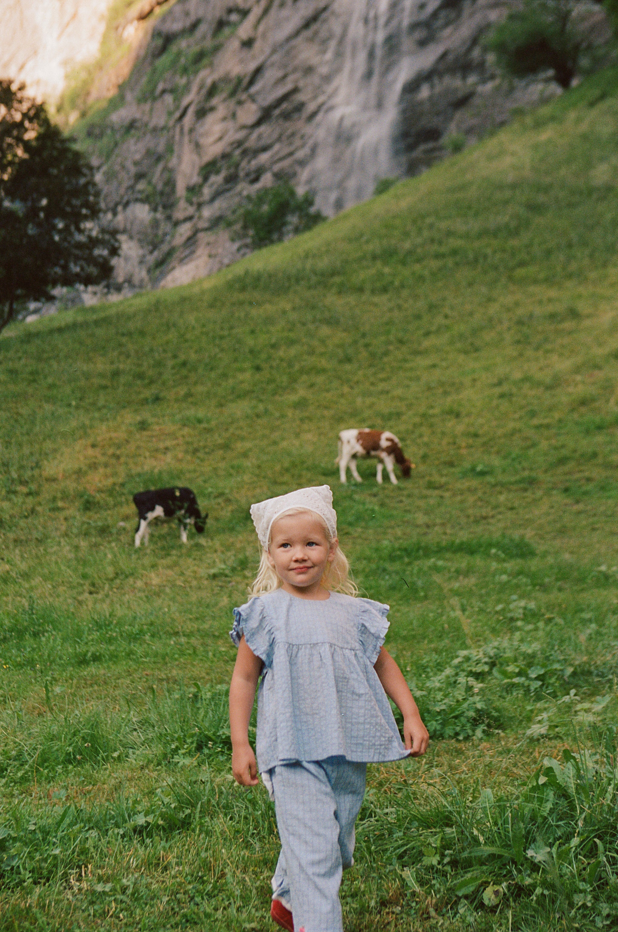 Juni JNR Daisy Blouse - Sky Gingham (Coming Soon)