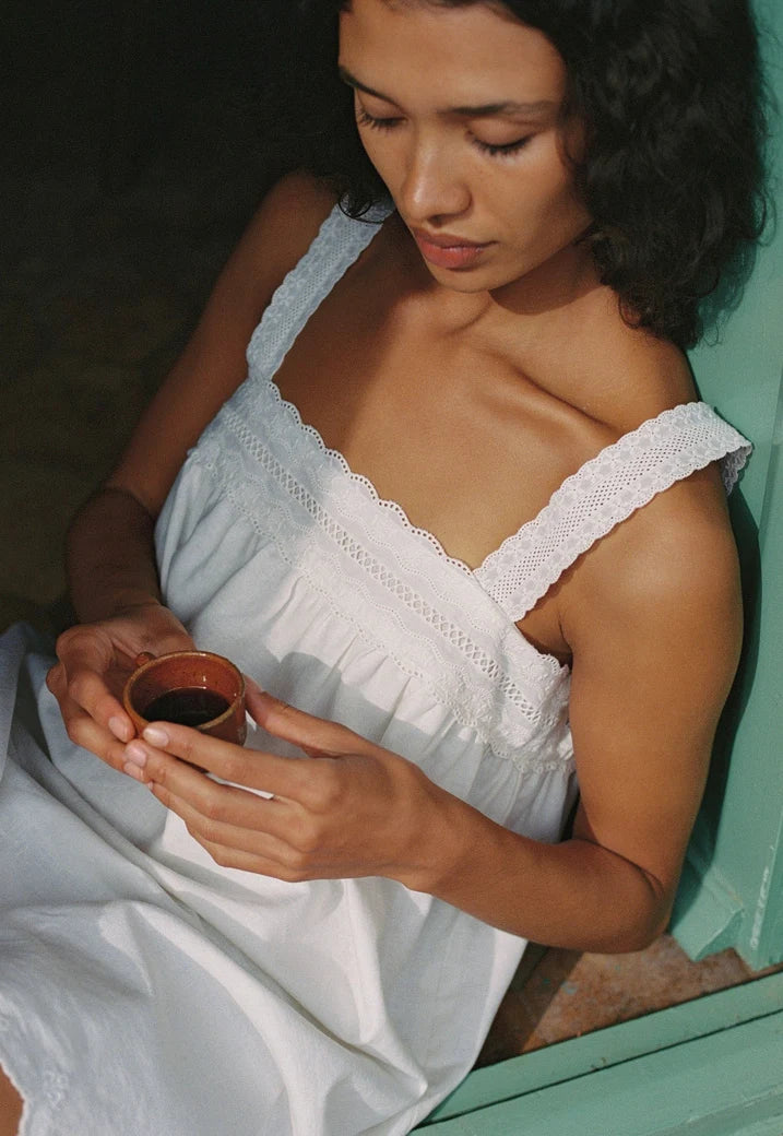 Juni Francesca Mini Dress - Blanc COMING SOON