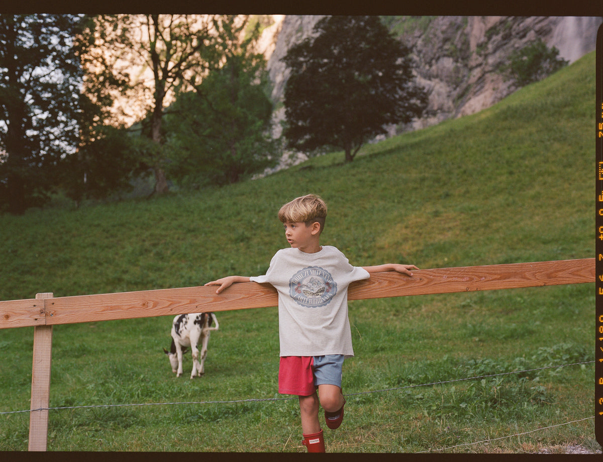 Juni JNR Alpine Tee - Grey Marle (Coming Soon)