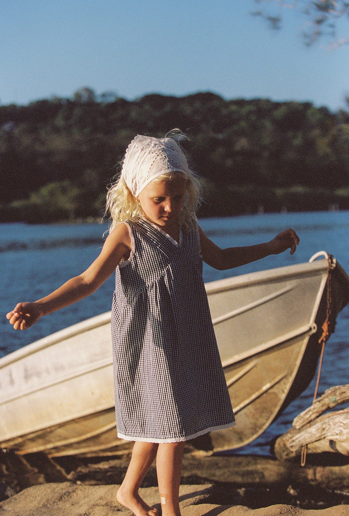 Juni JNR Hunter Dress - Midnight Check COMING SOON