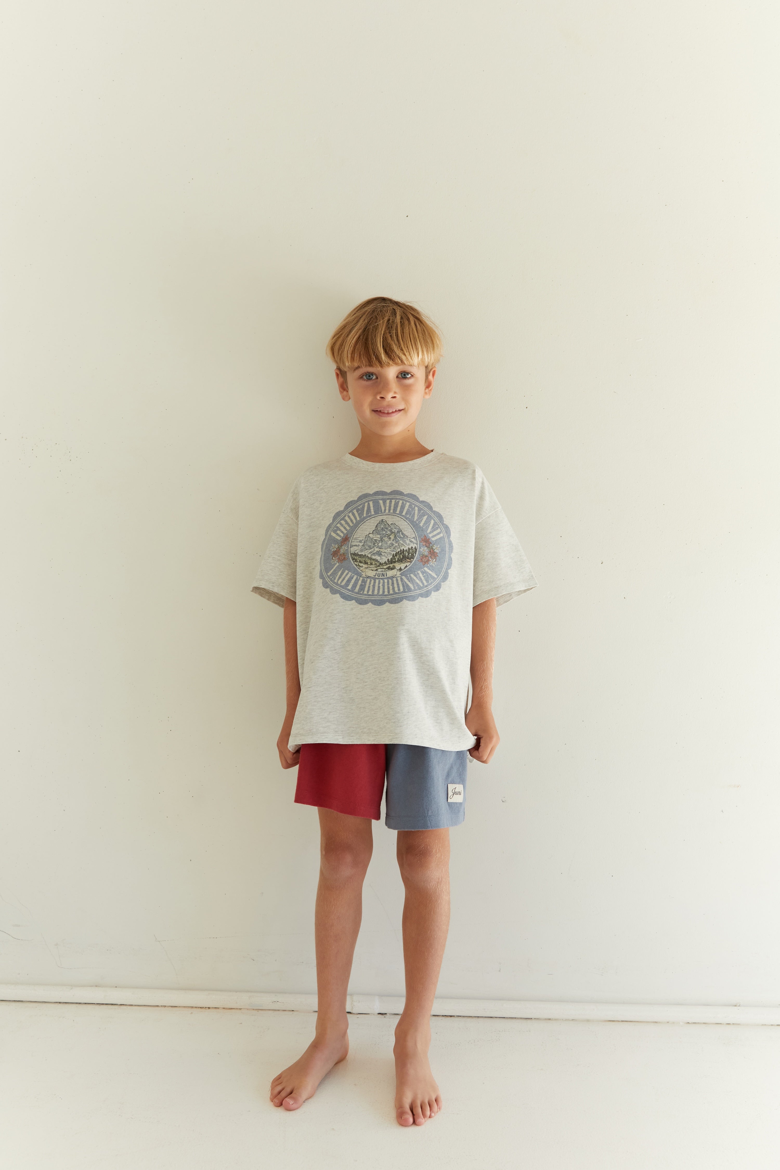 Juni JNR Rayne Short - Paprika & Denim Blue (Coming Soon)